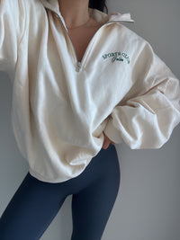 Le Zipper oversize Galbo Sport - Pearled Ivory