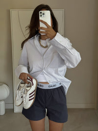 La chemise Galbo rayée GRISE ☁️