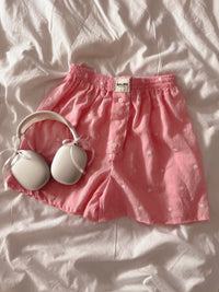 Caleçon Calvi plumetis et fleurs Candy Pink 🌸