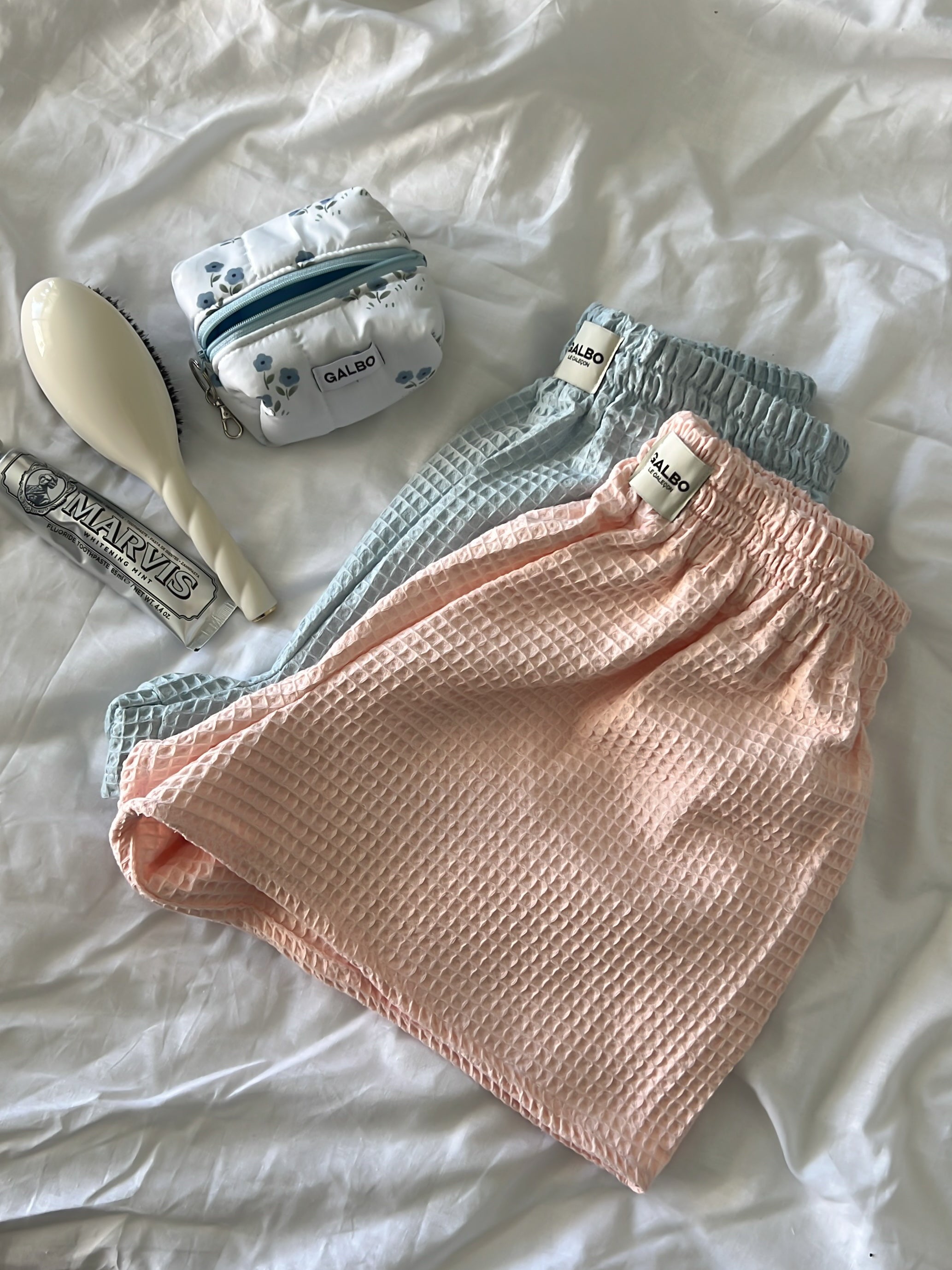 Le Short Beaulieu - Nid d’abeille Candy Pink 🌸