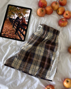Le short Countryside - Tartan Pecan Pie broderie anglaise 🥧