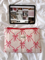 CREATIVE POUCH - matelassée Noeuds Powder Pink 🎀