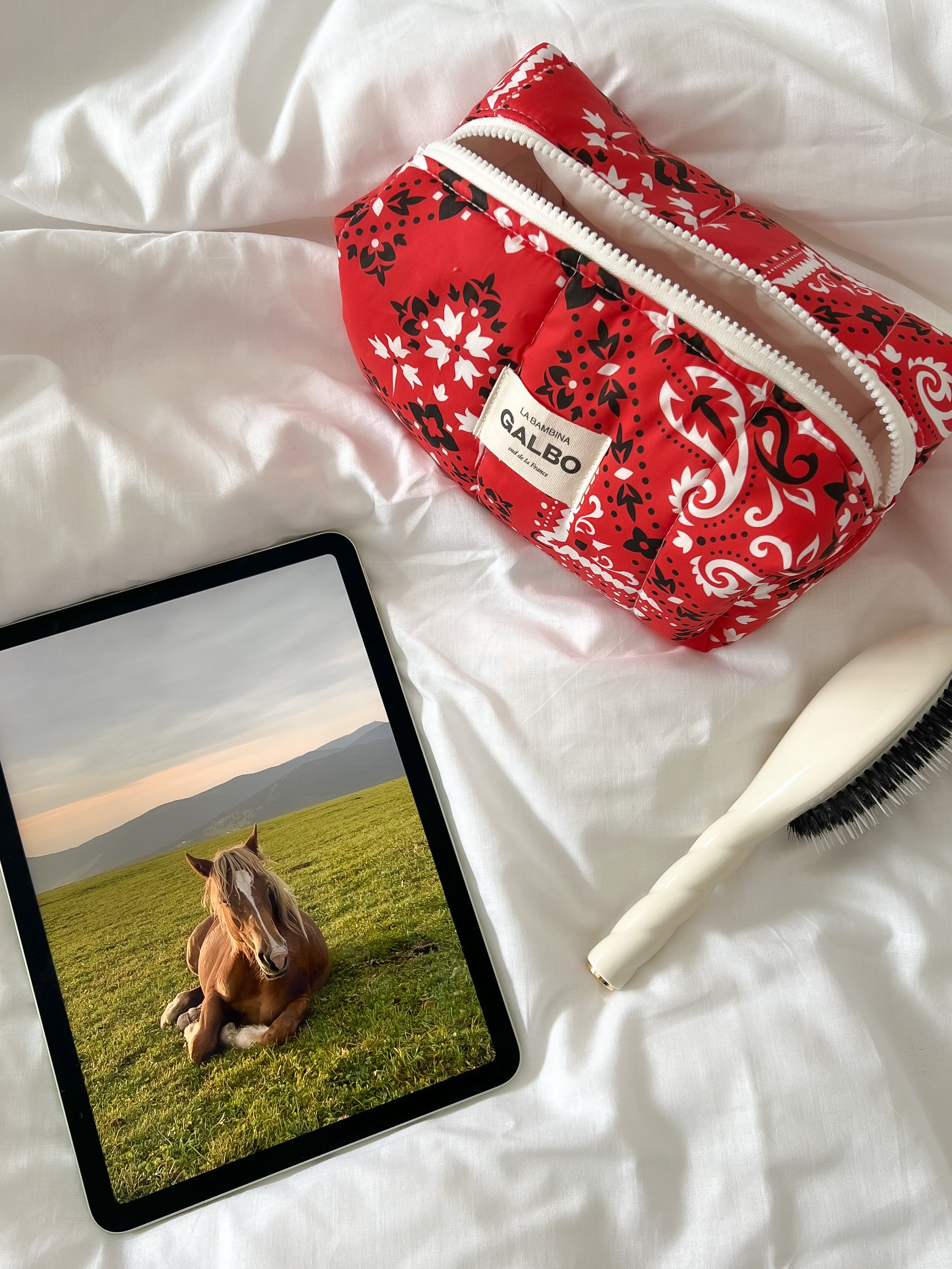 LA BAMBINA - matelassée Bandana rouge