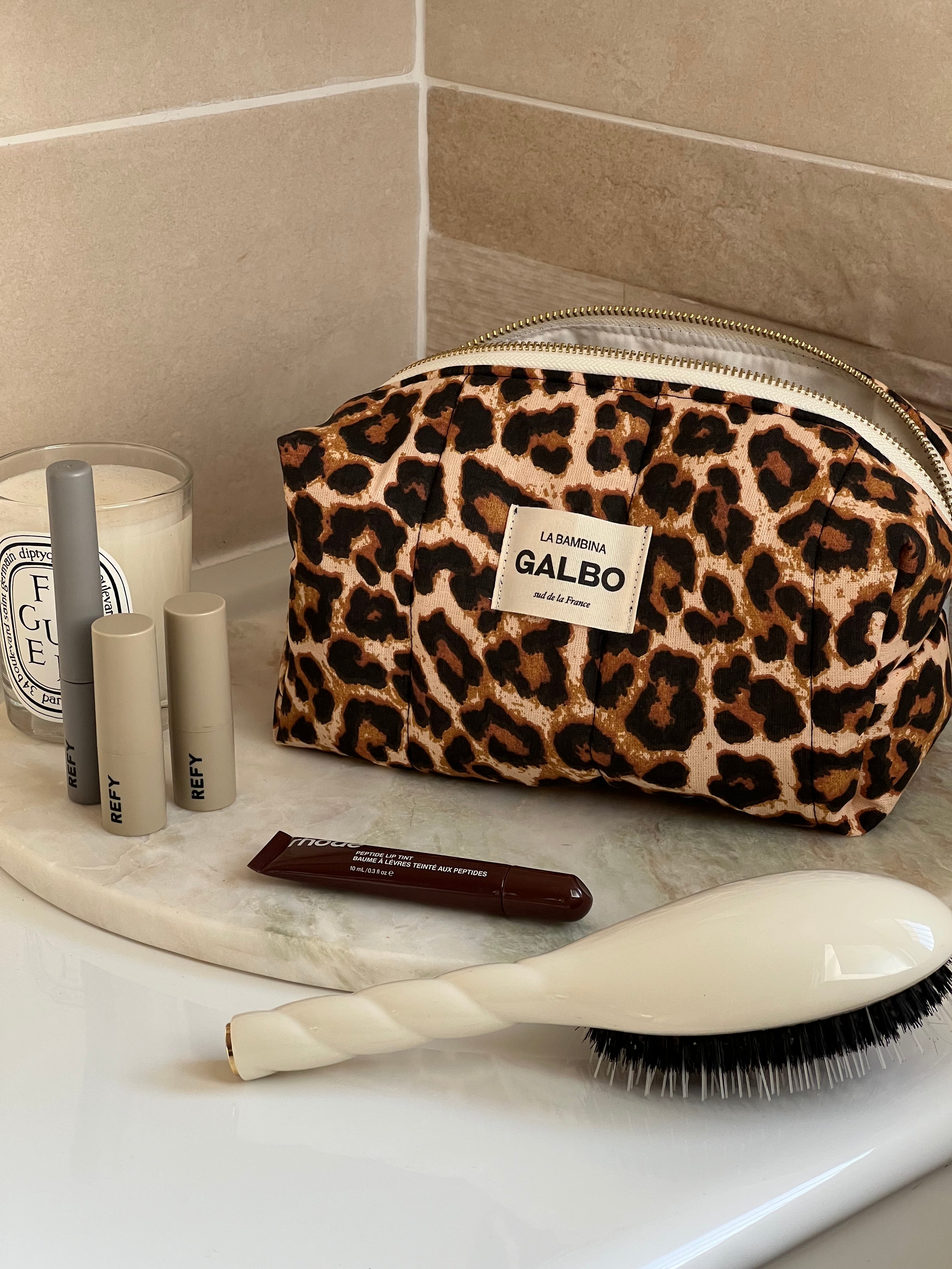 LA BAMBINA - matelassée Léopard