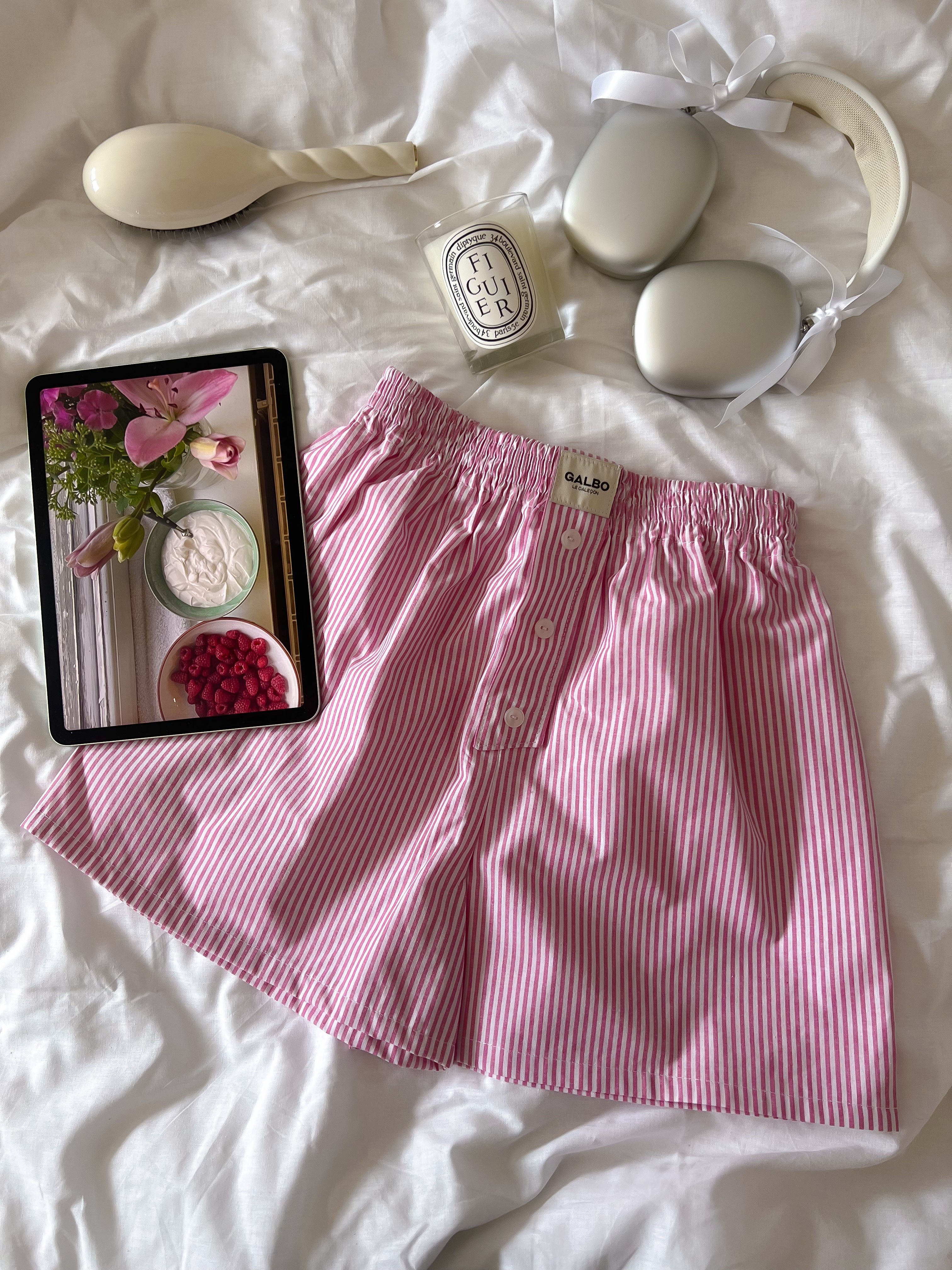 Caleçon Calvi rayures Cherry Blossom 🌸