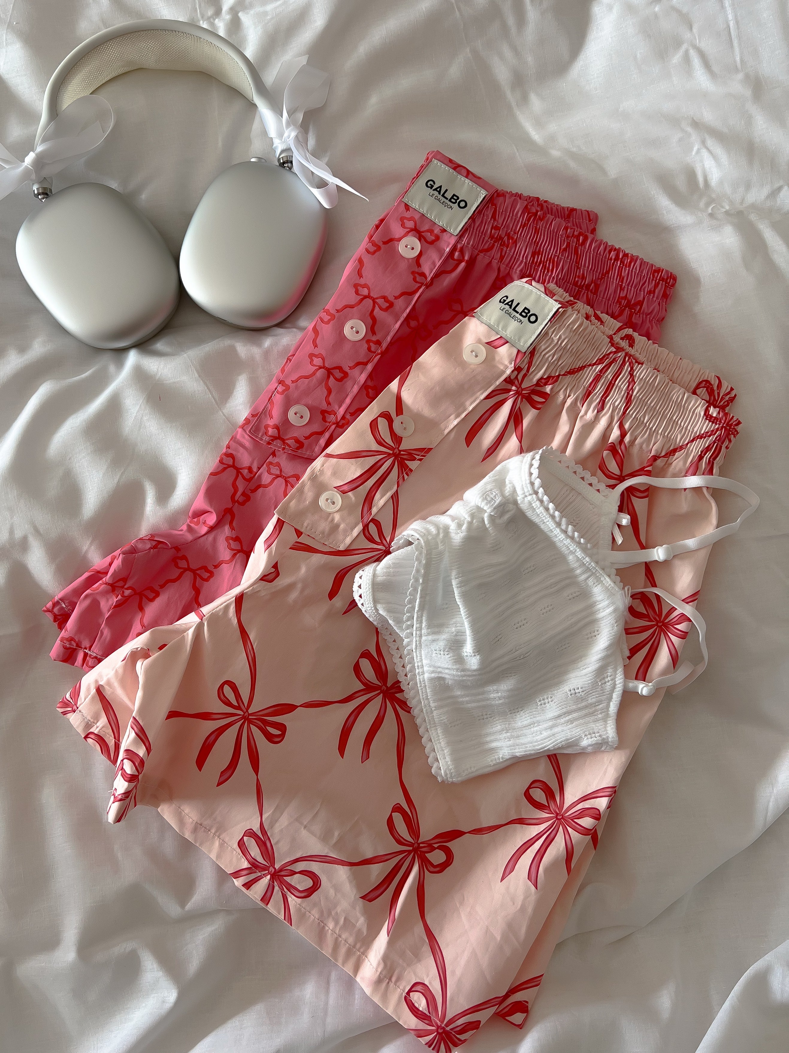Caleçon Calvi Noeuds Powder Pink 🎀