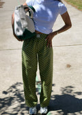 Le Pantalon Sanary - Pistachio Polka Dots