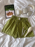 The Beaulieu Boxer Shorts - Pistachio Polka Dots