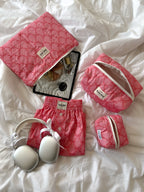 CREATIVE POUCH - matelassée Noeuds Raspberry Pink 💘