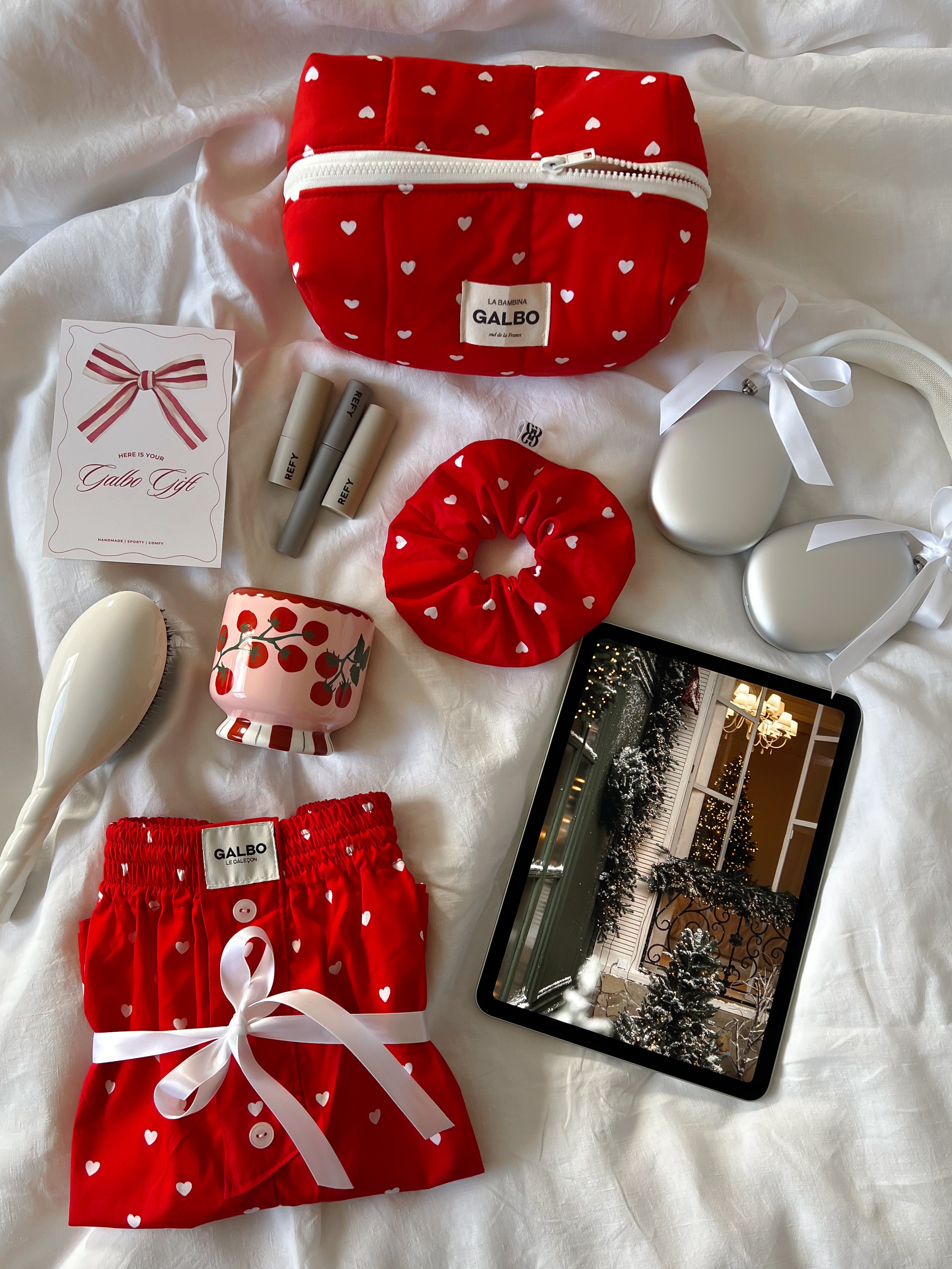 LA BAMBINA - matelassée Sweetie rouge ❤️