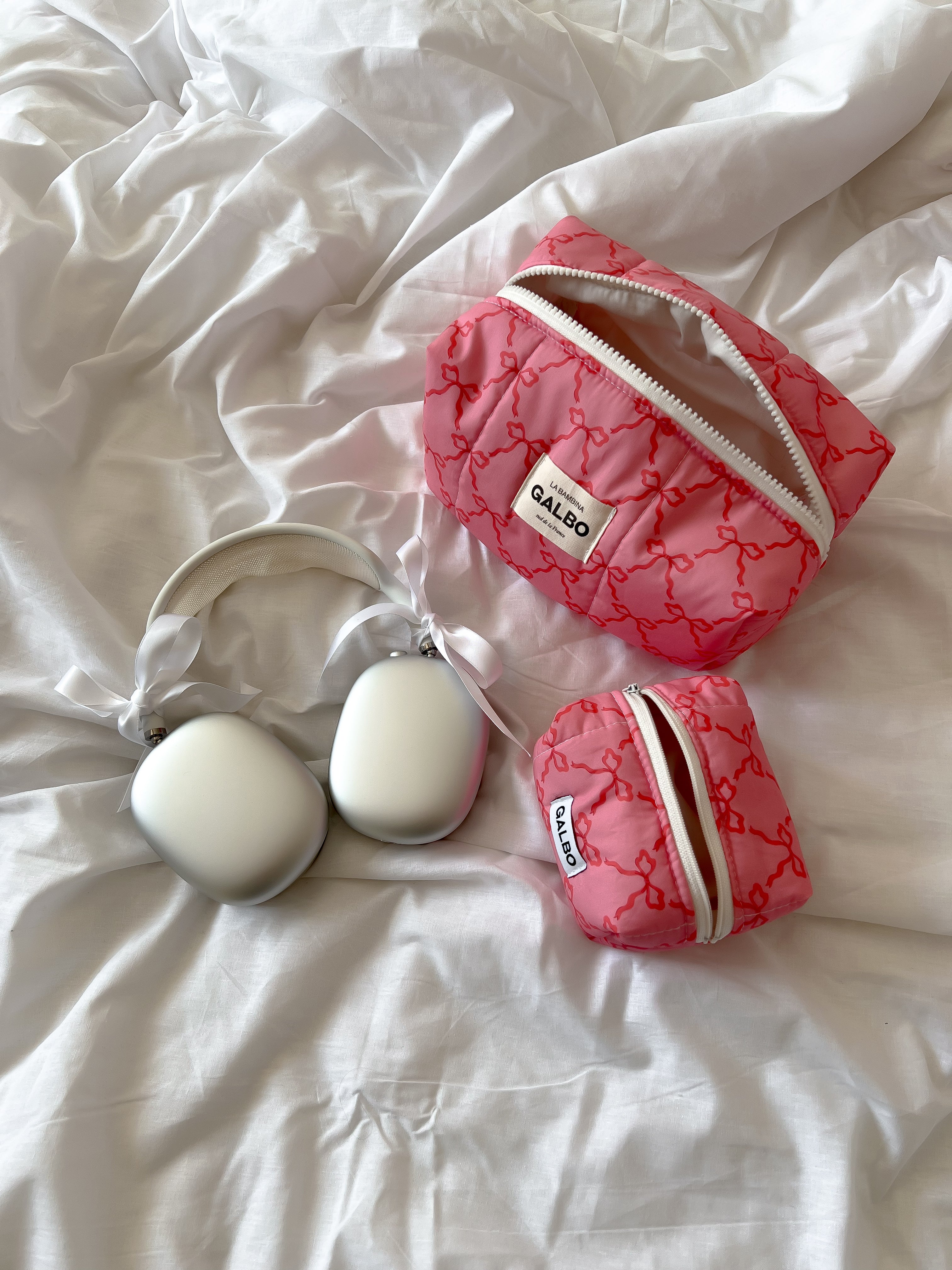 LA PUPA - matelassée Noeuds Raspberry Pink 💘