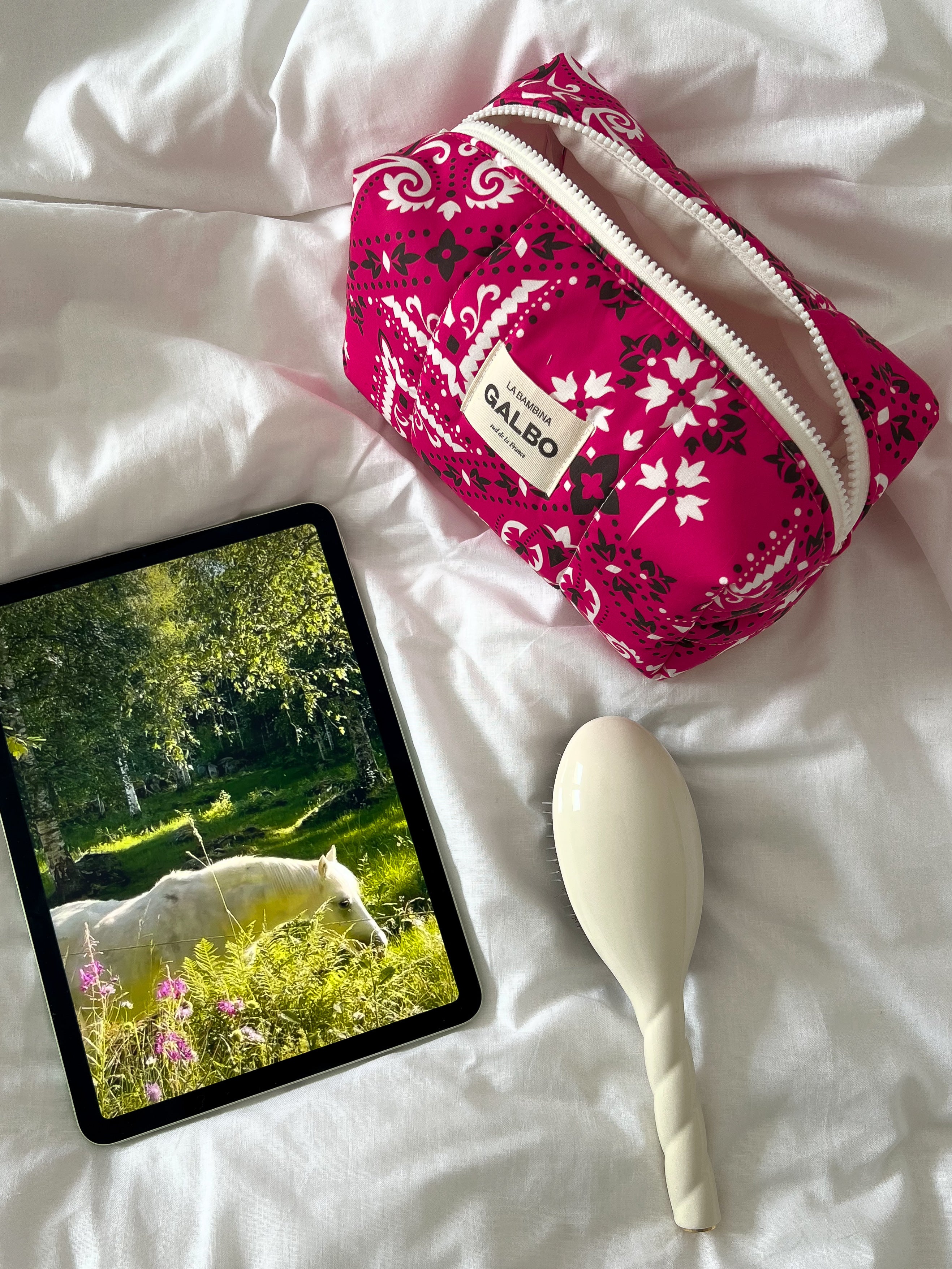 LA BAMBINA - matelassée Bandana rose