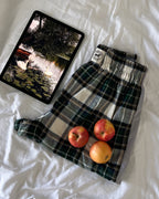 Le short Countryside - Tartan emerald bande cloudy 🦢