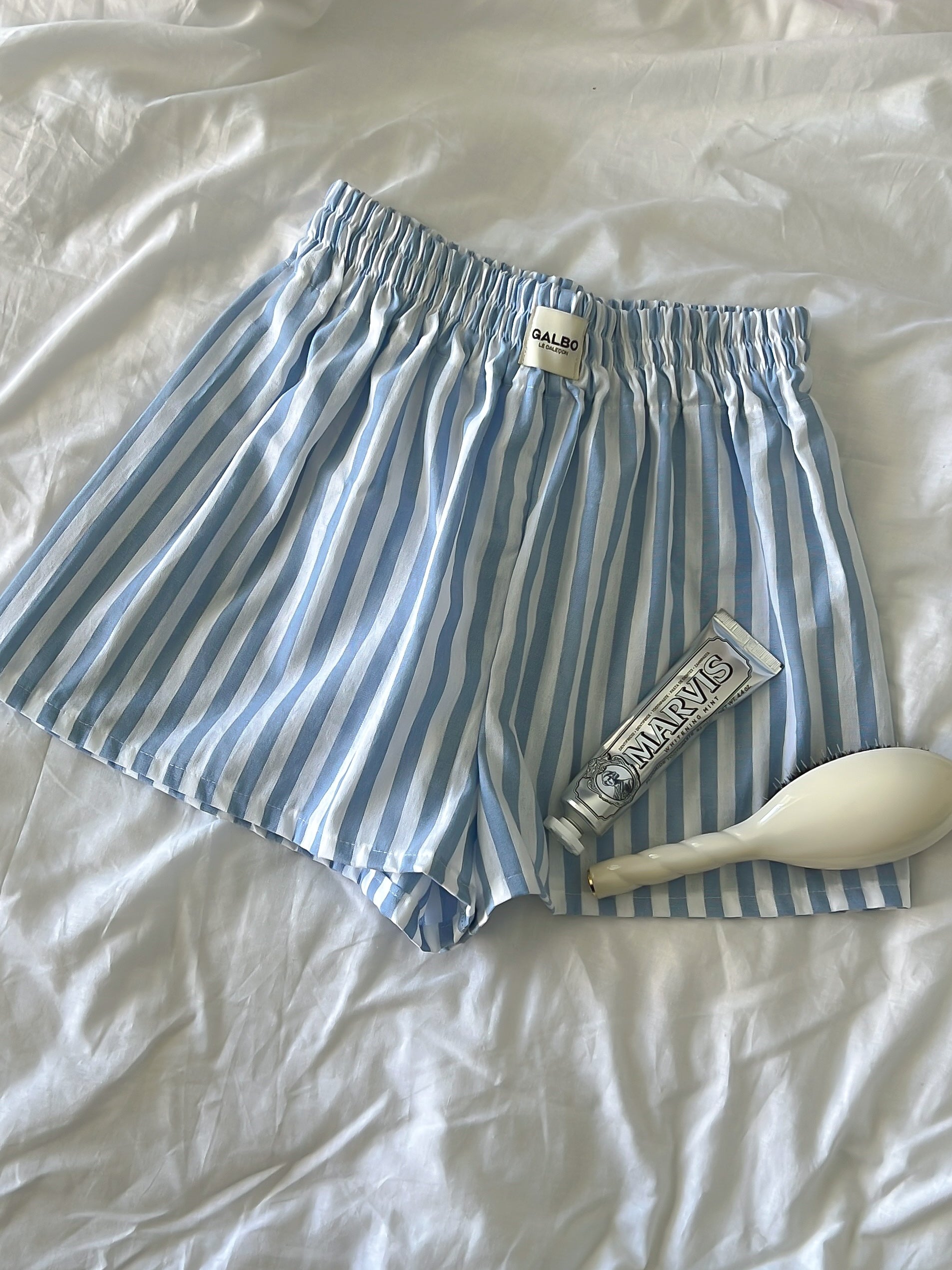 Le Caleçon Beaulieu - Baby Blue rayé 🦋