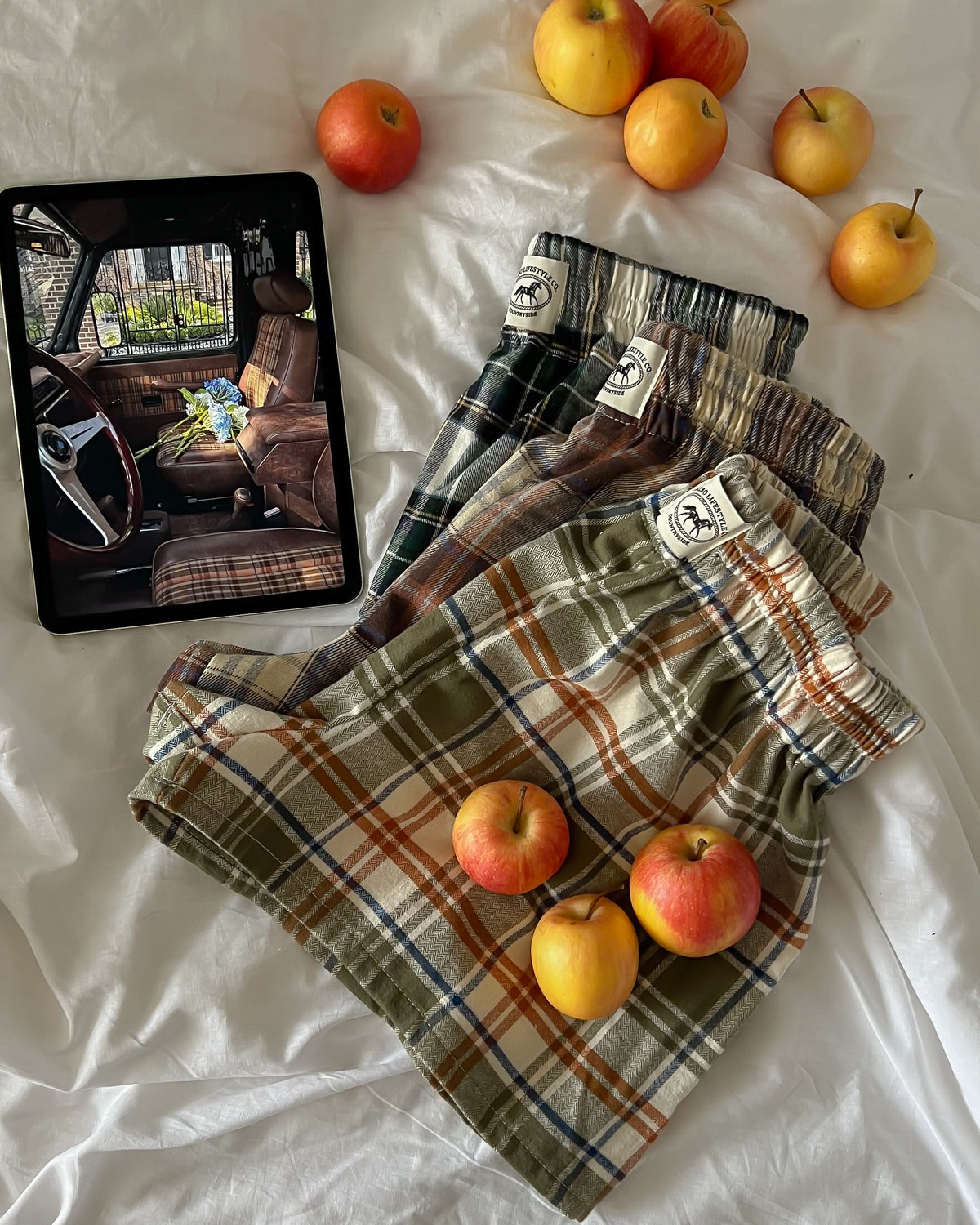 Le short Countryside - Tartan emerald 🦢