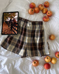 Le short Countryside - Tartan Pecan Pie broderie anglaise 🥧