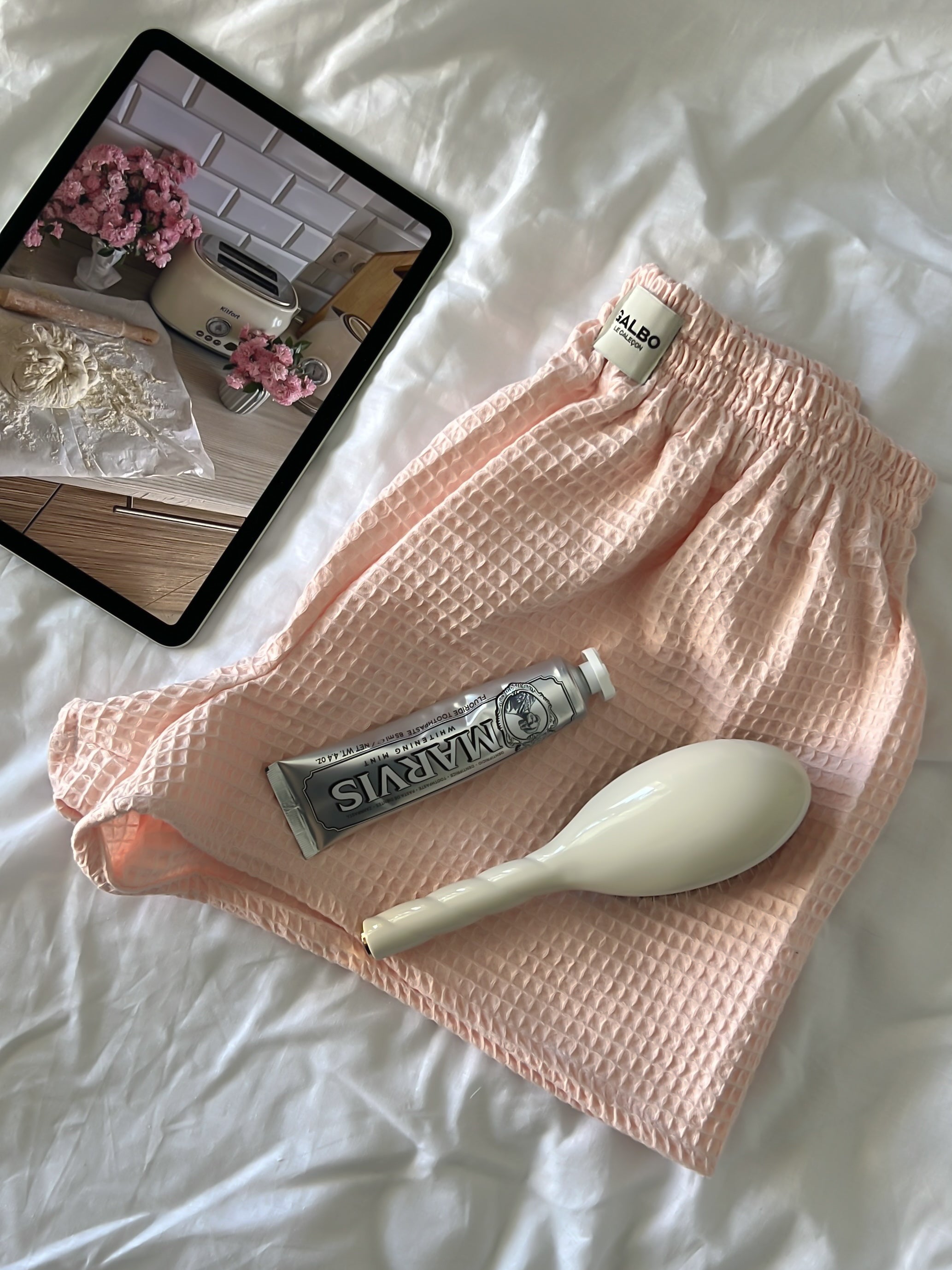 Le Short Beaulieu - Nid d’abeille Candy Pink 🌸