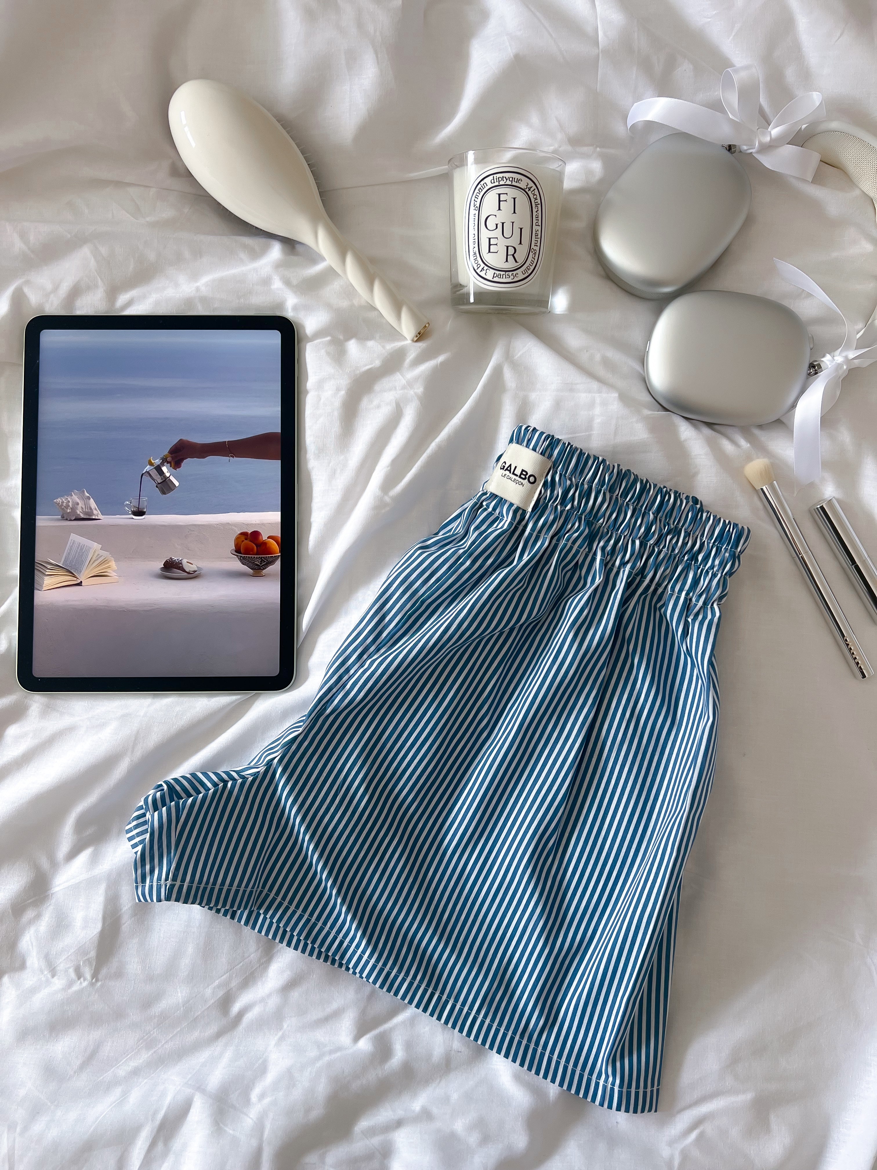 Caleçon Beaulieu rayures blueberry pancake 🫐