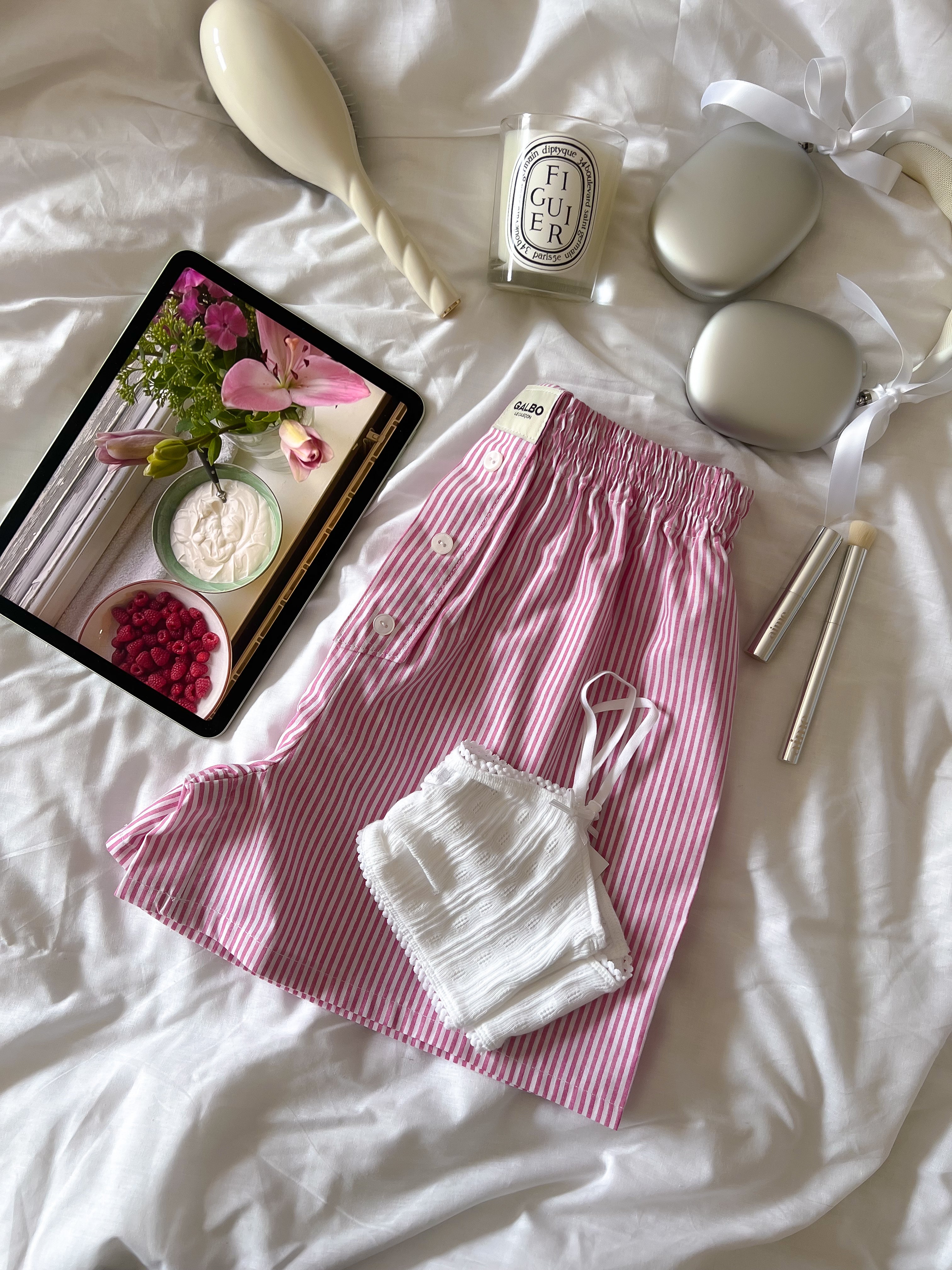 Caleçon Calvi rayures Cherry Blossom 🌸