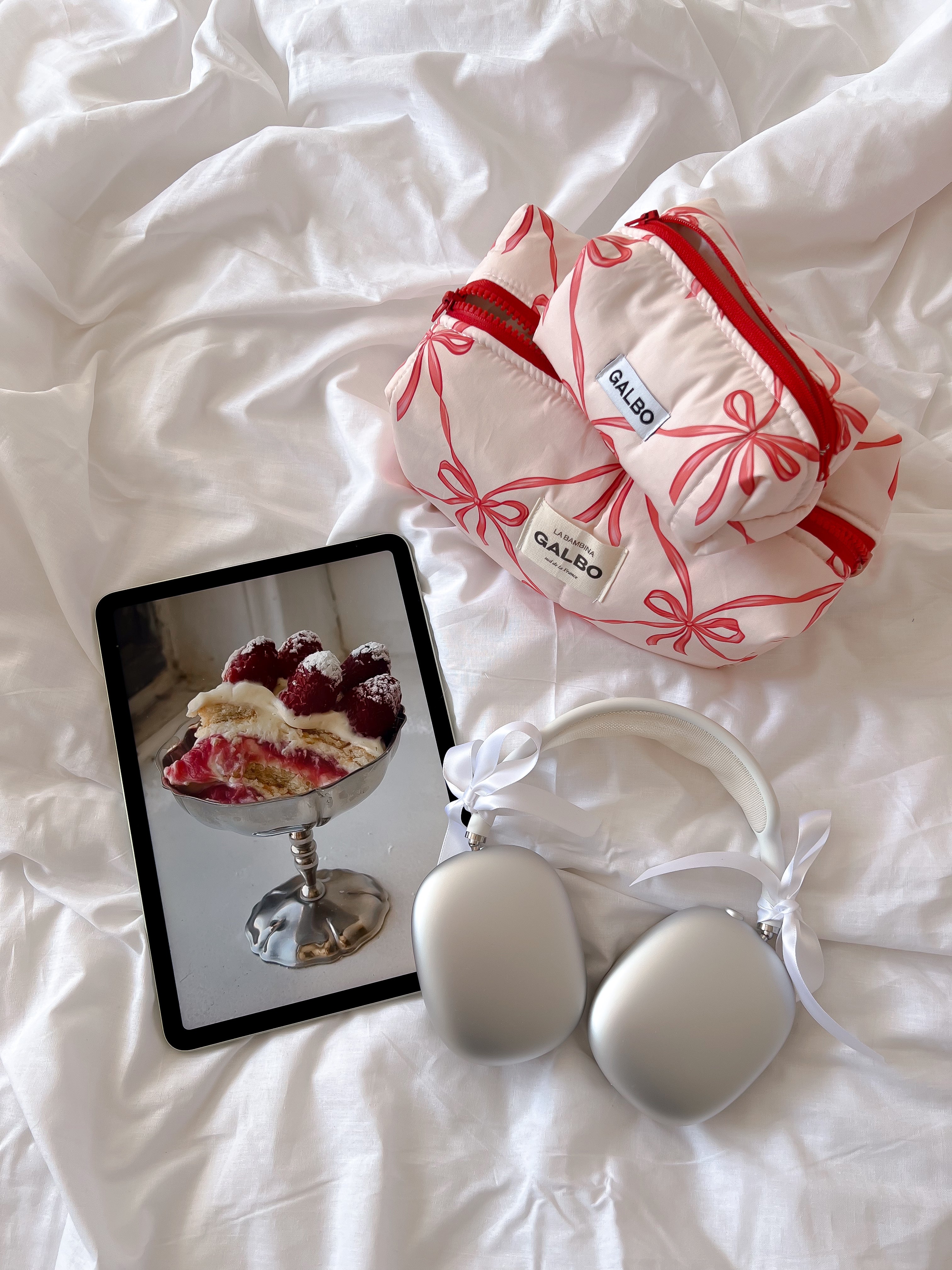 LA PUPA - matelassée Noeuds Powder Pink 🎀