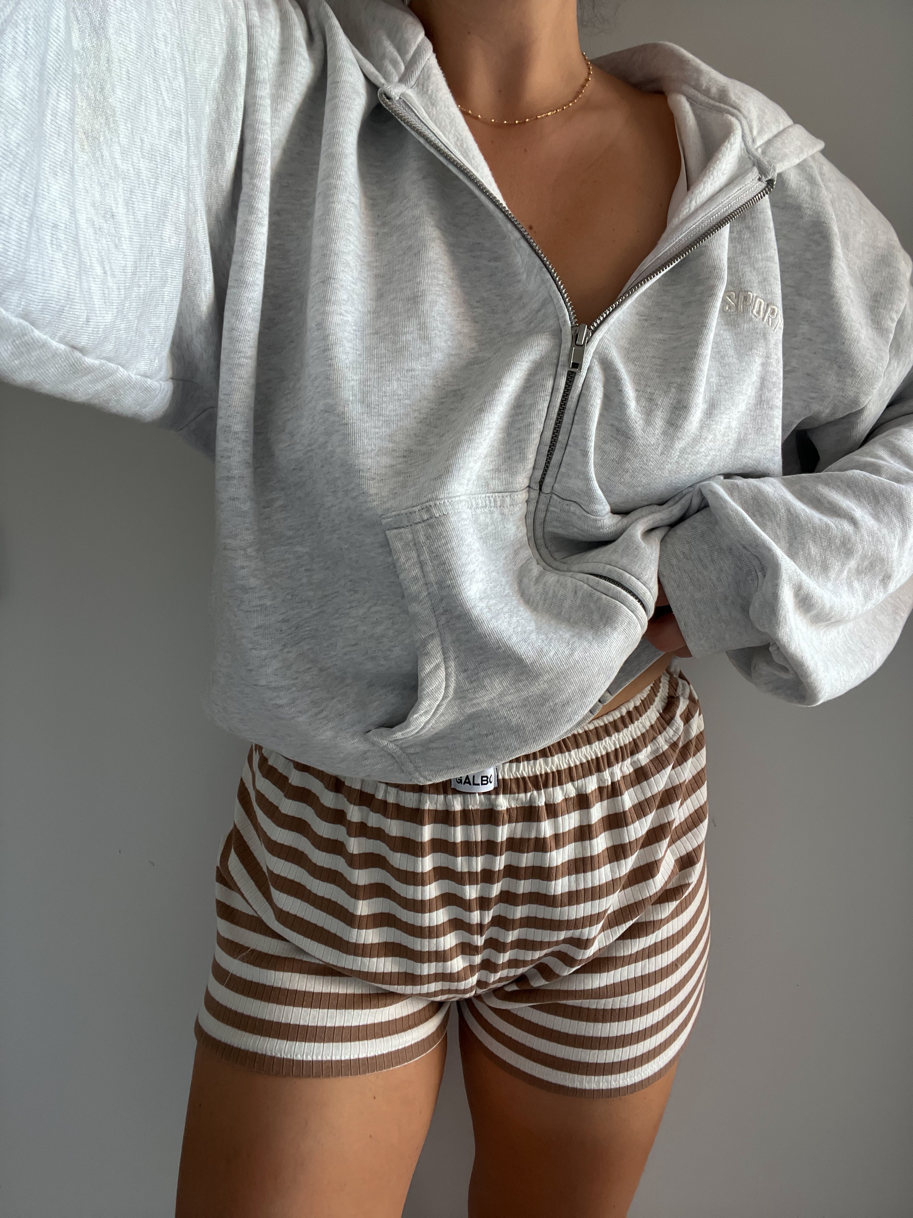 Short Pampelonne rayures Cinnamon 🤎