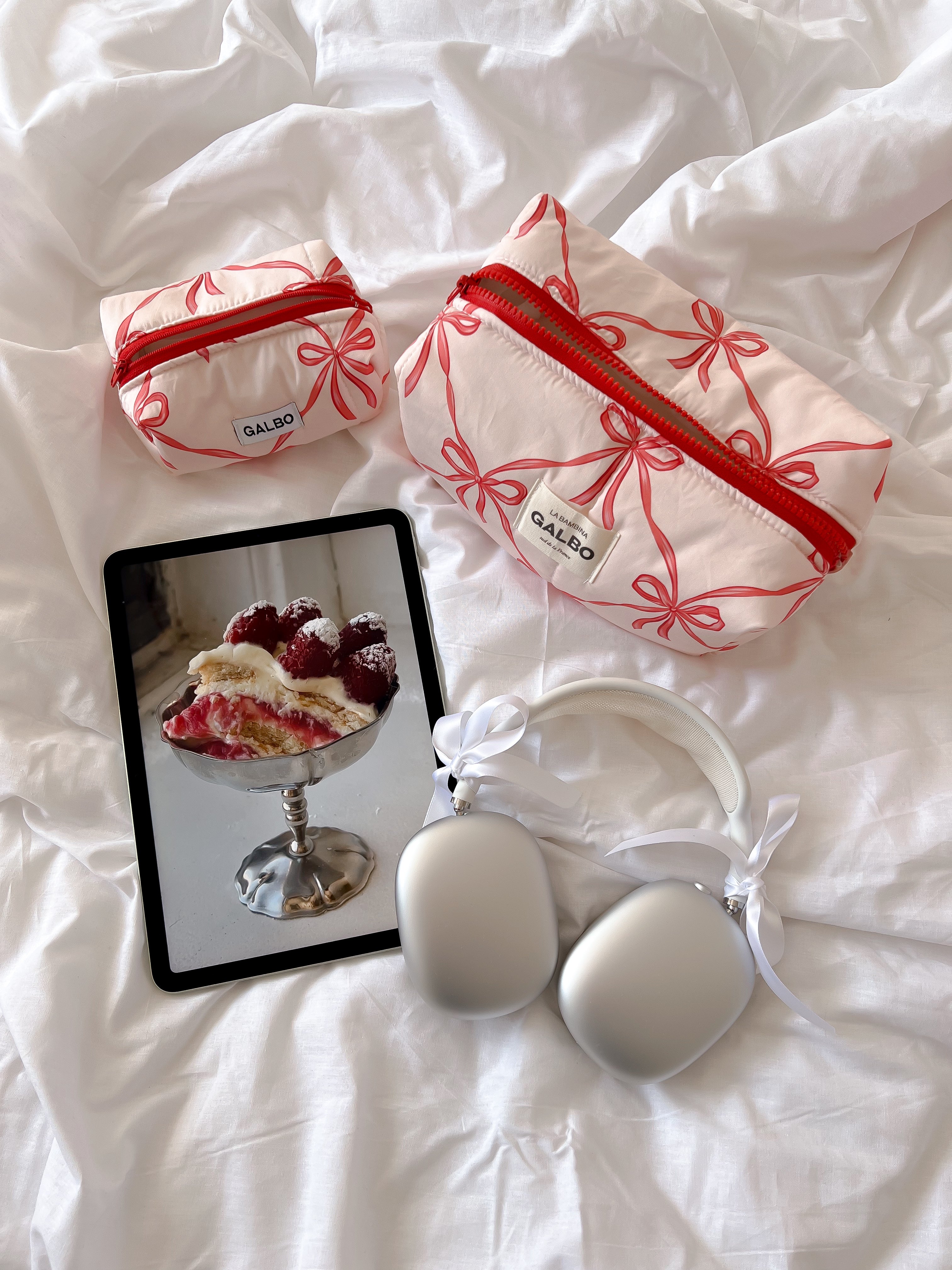 LA PUPA - matelassée Noeuds Powder Pink 🎀