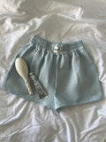 Le Short Beaulieu - Nid d’abeille Baby Blue 🐬