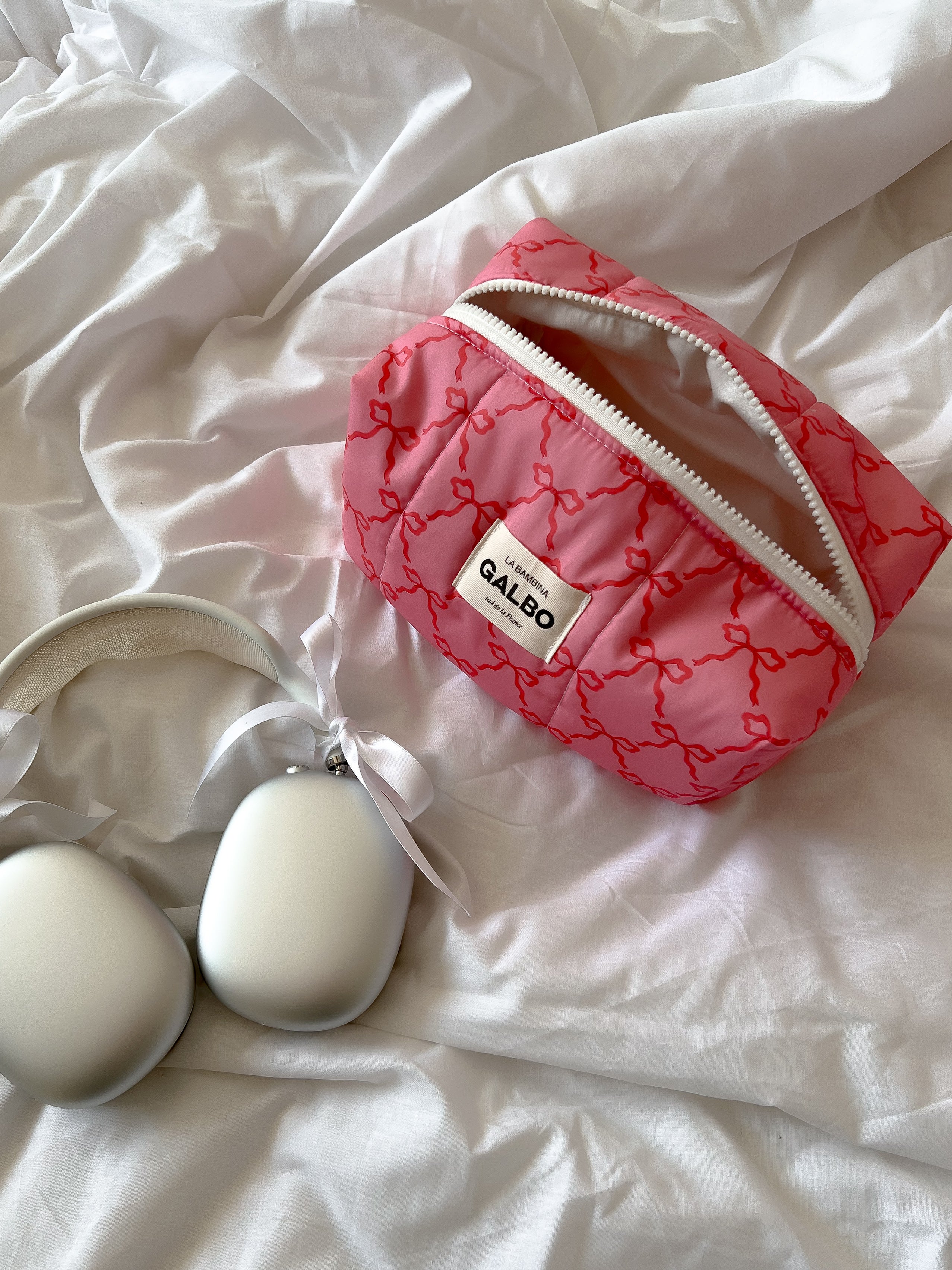 LA BAMBINA - matelassée Noeuds Raspberry Pink 💘