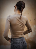 Top col coeur - Mocha 🤎