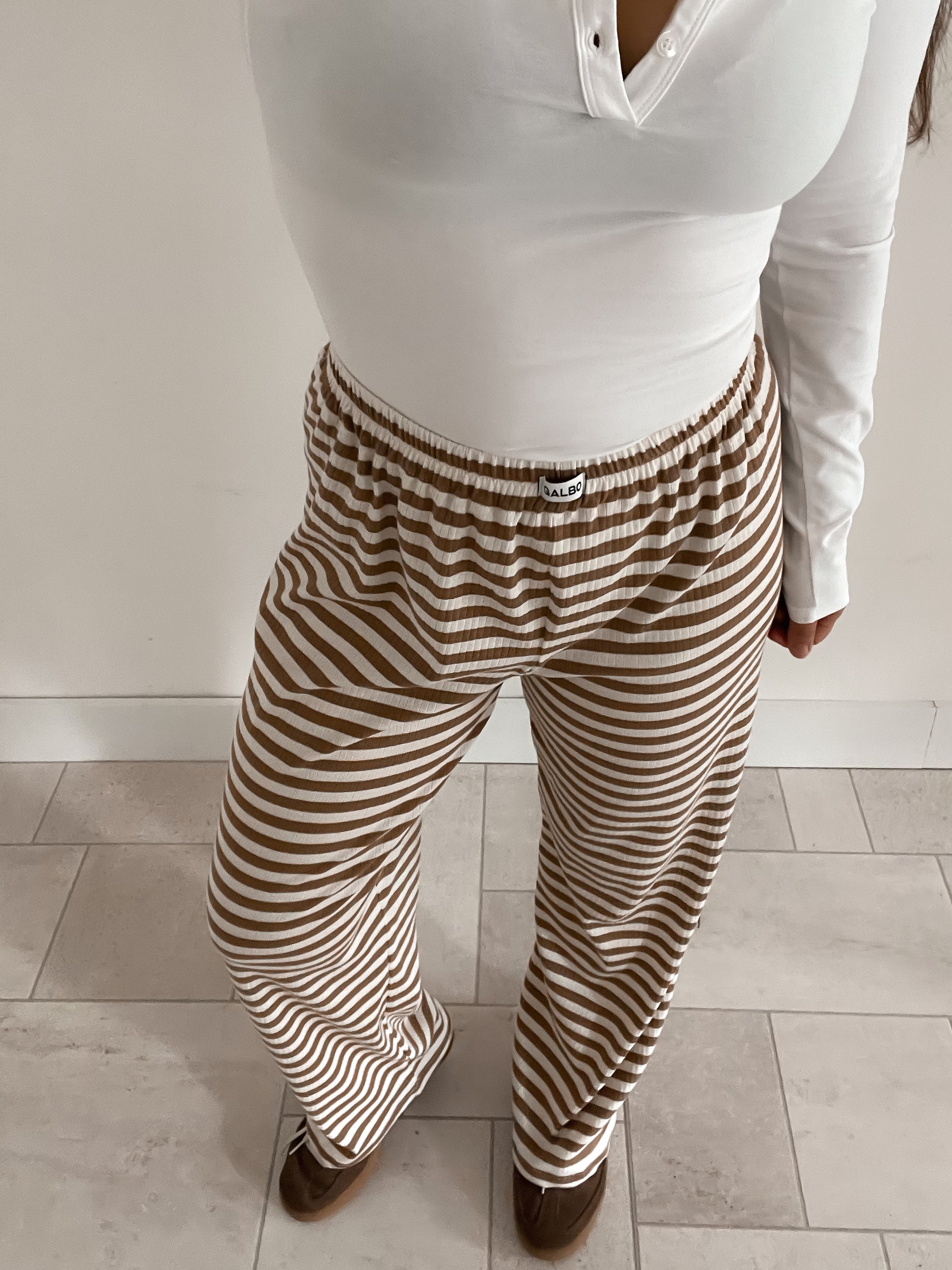 Pantalon Sanary rayures Cinnamon