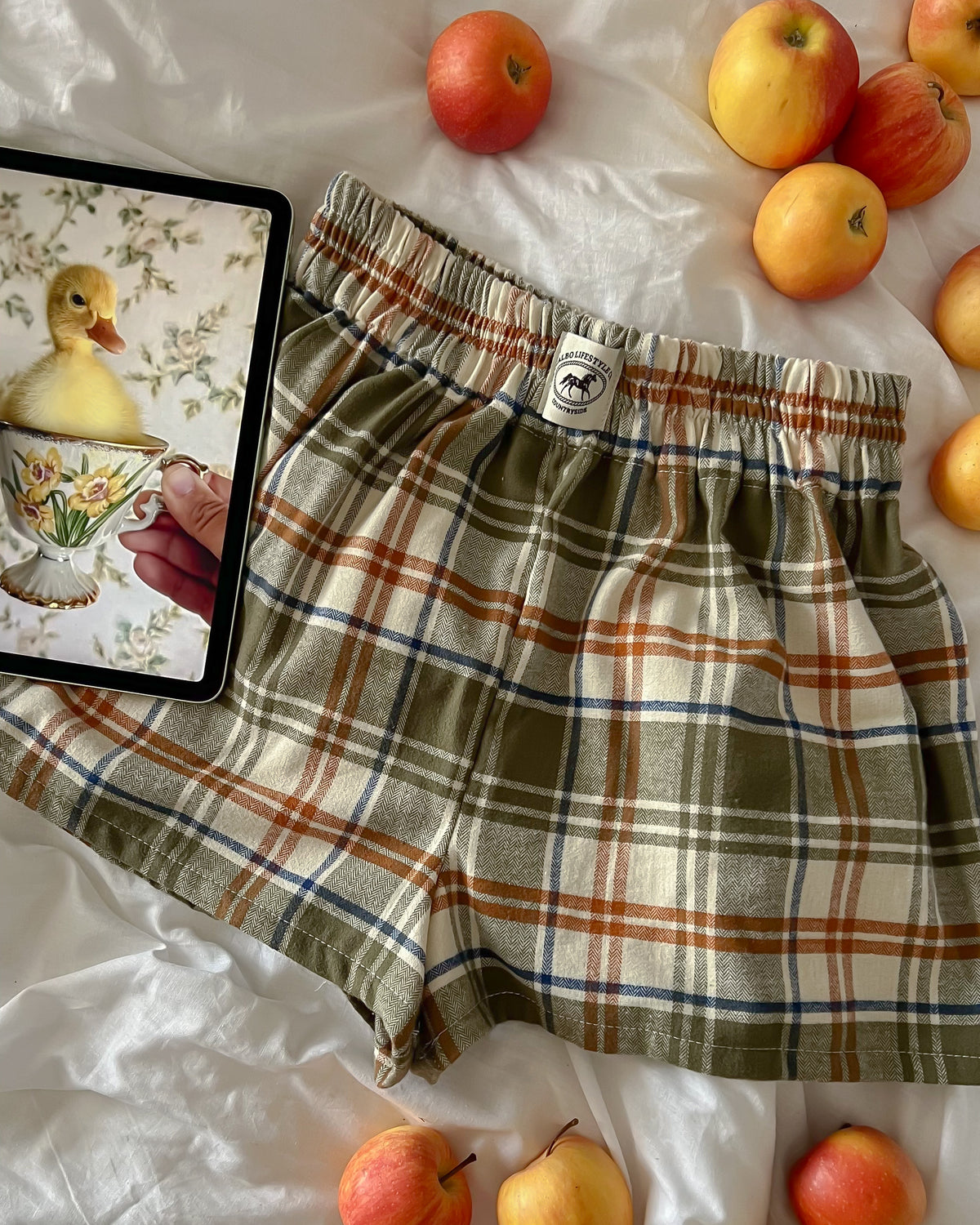 Le short Countryside - Tartan cinnamon 🐄