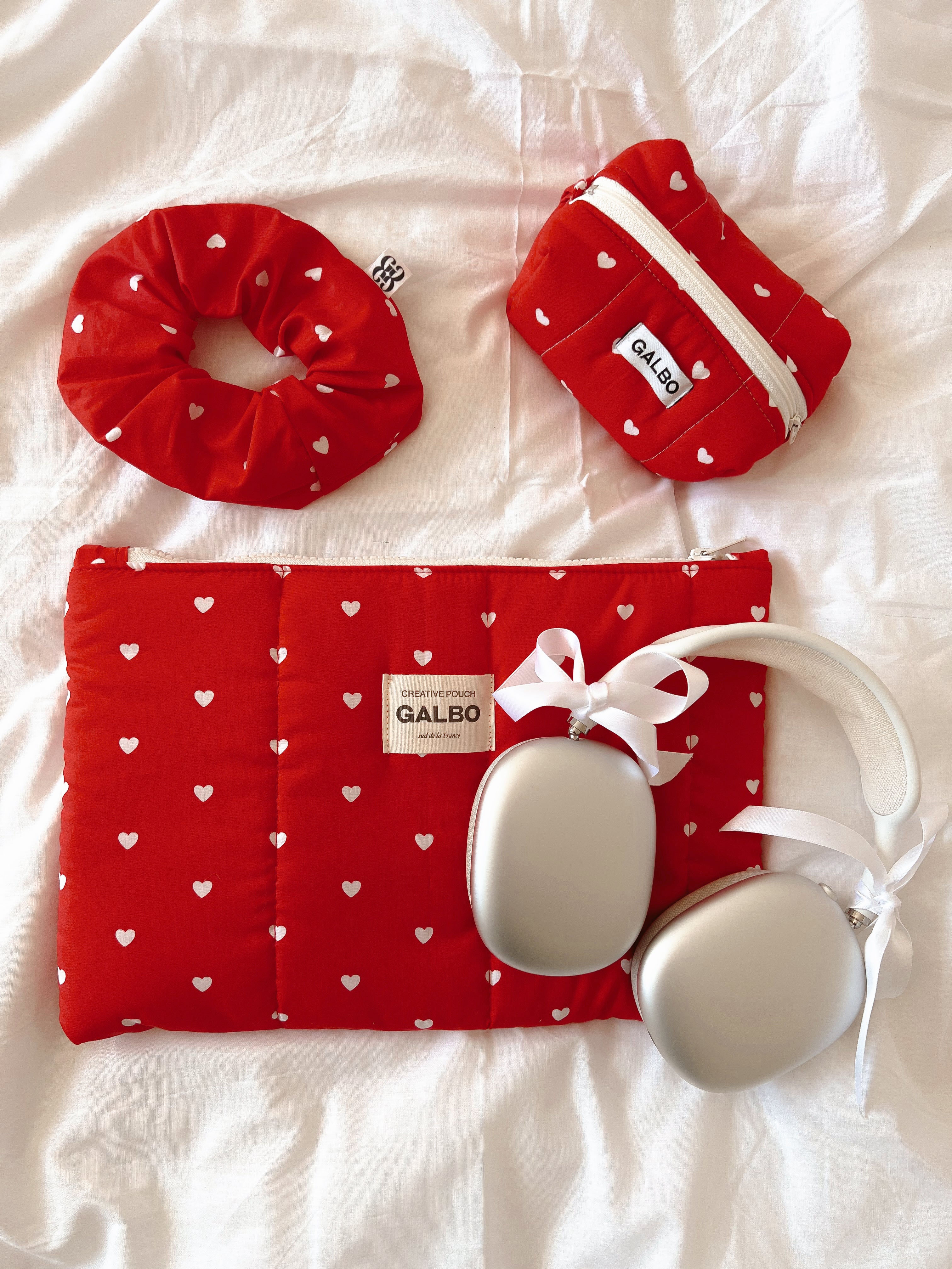 CREATIVE POUCH - matelassée Sweetie rouge ❤️