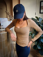 Top col coeur - Mocha 🤎