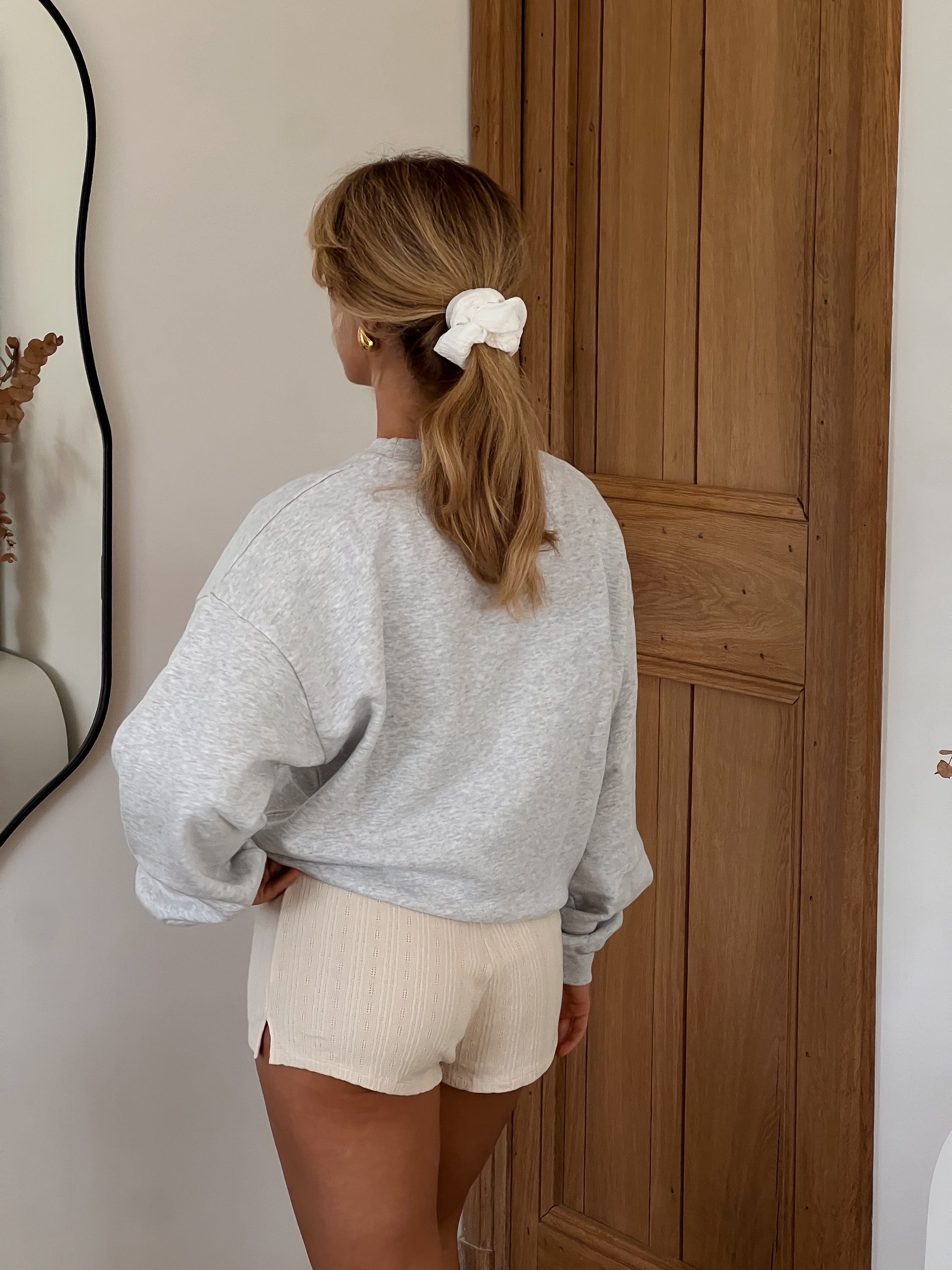 Le sweat oversize Galbo Sport - Grey Melange