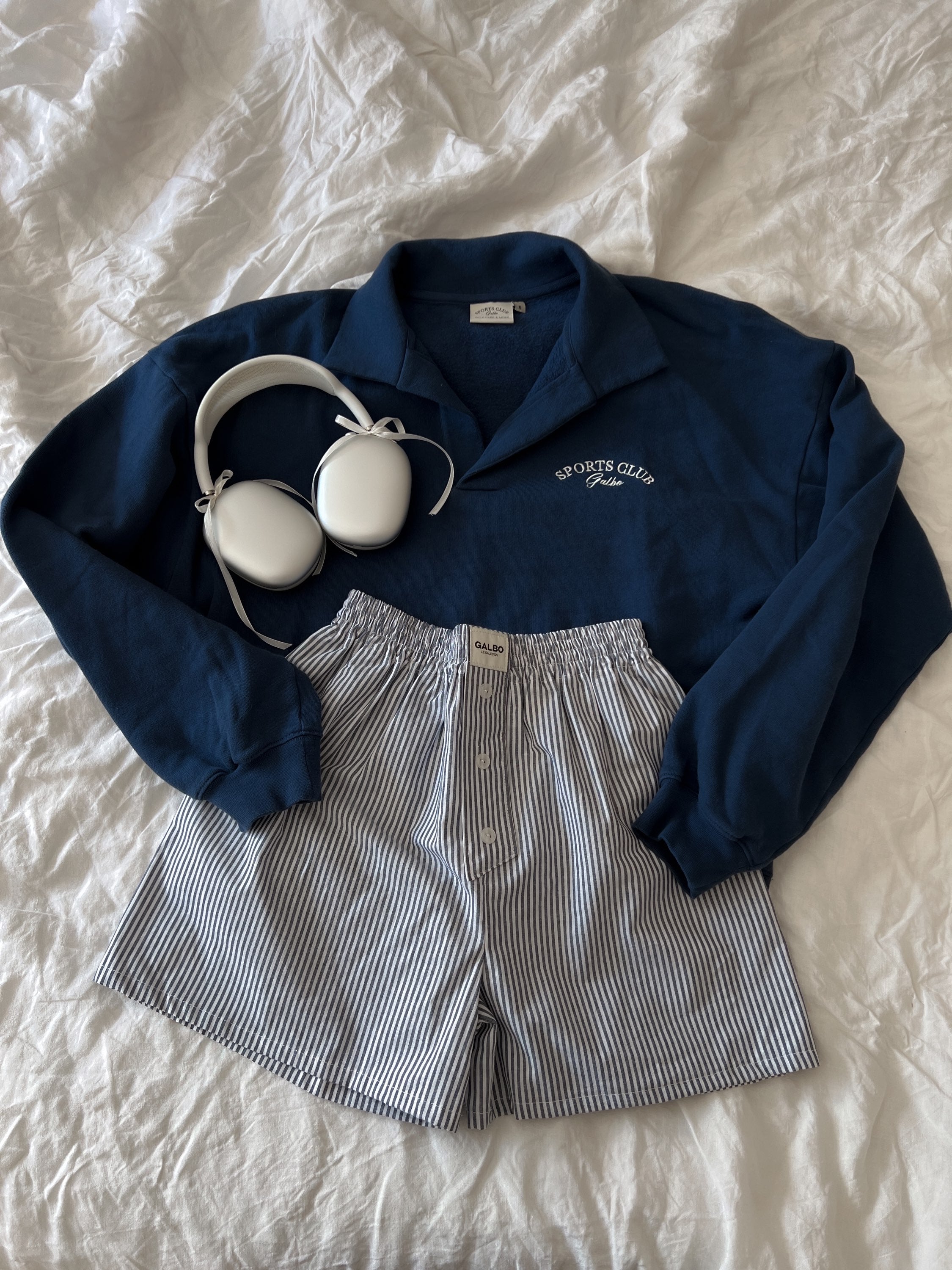 Le Polo Sweat oversize Galbo Sport - Blueberry 🫐