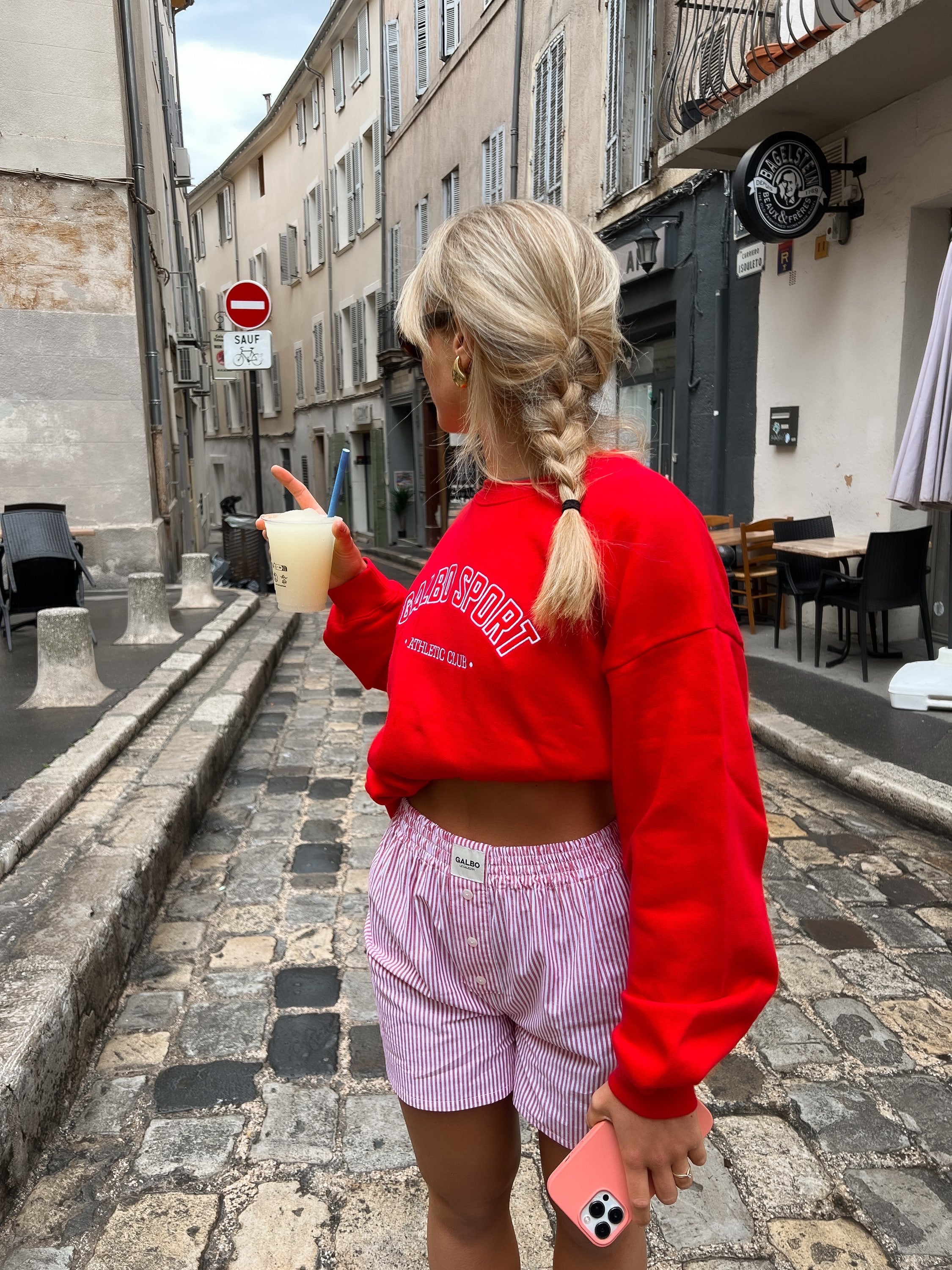 Le Sweat oversize Galbo Sport - Poppy 🍒