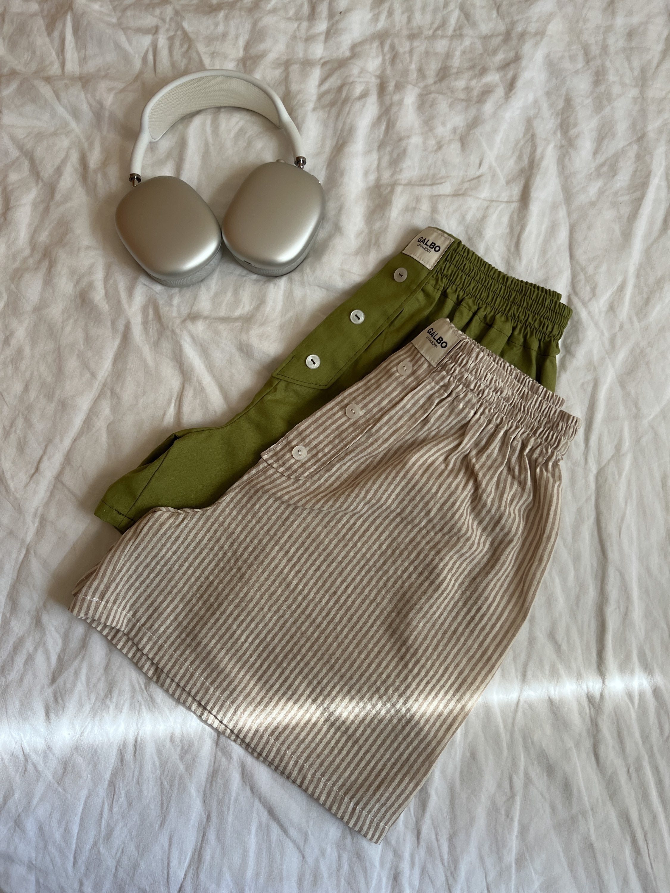Caleçon Calvi FINES RAYURES beige/ecru 🍪