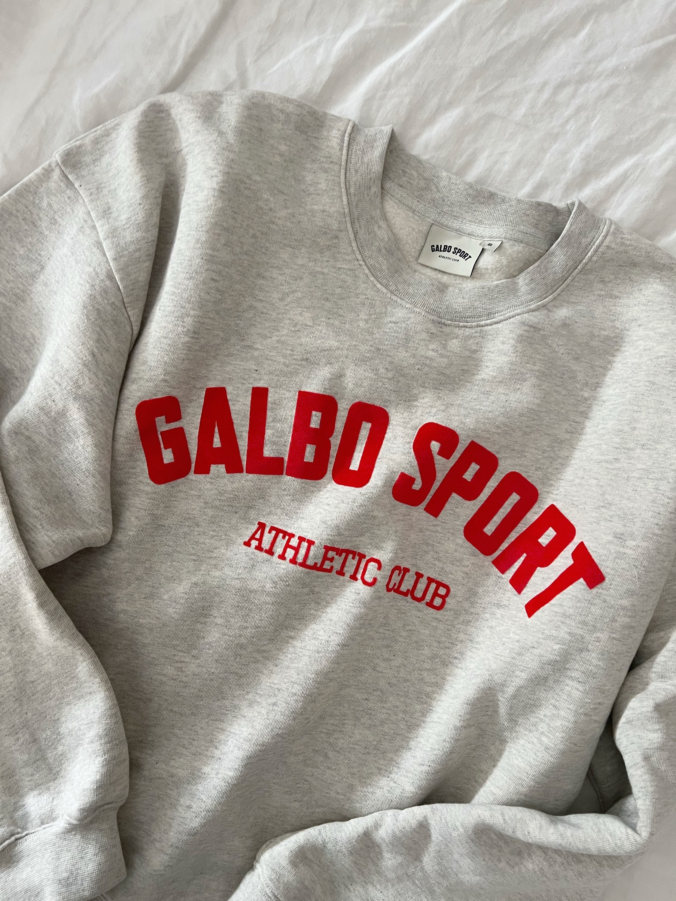 Le Sweat oversize Galbo Sport - Vintage Grey Melange 🌶️