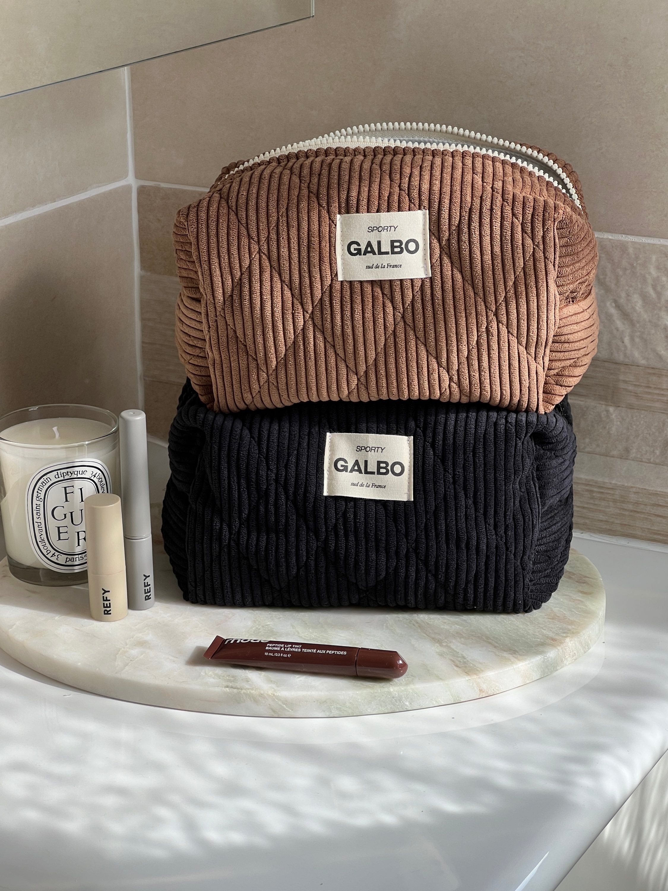 SPORTY - matelassée velours Cinnamon