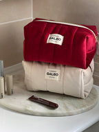 LA BAMBINA - matelassée velours Dark Ruby