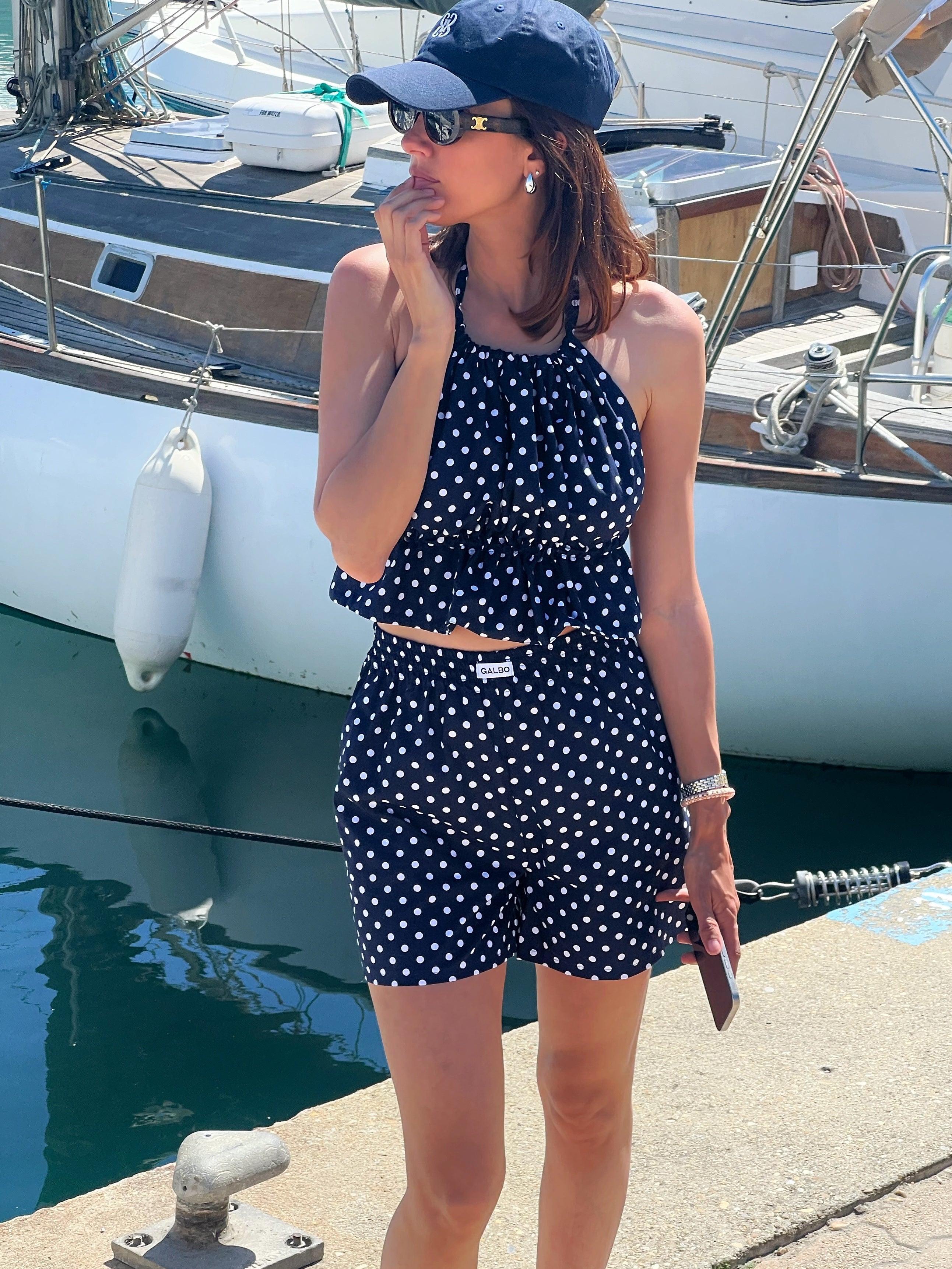Short Sanary Polka Dot Navy ⚓️