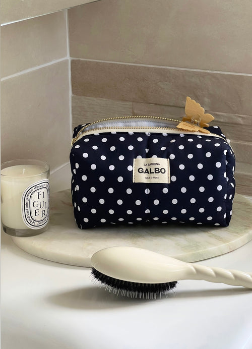LA BAMBINA - Quilted Polka Dot Navy ⚓️