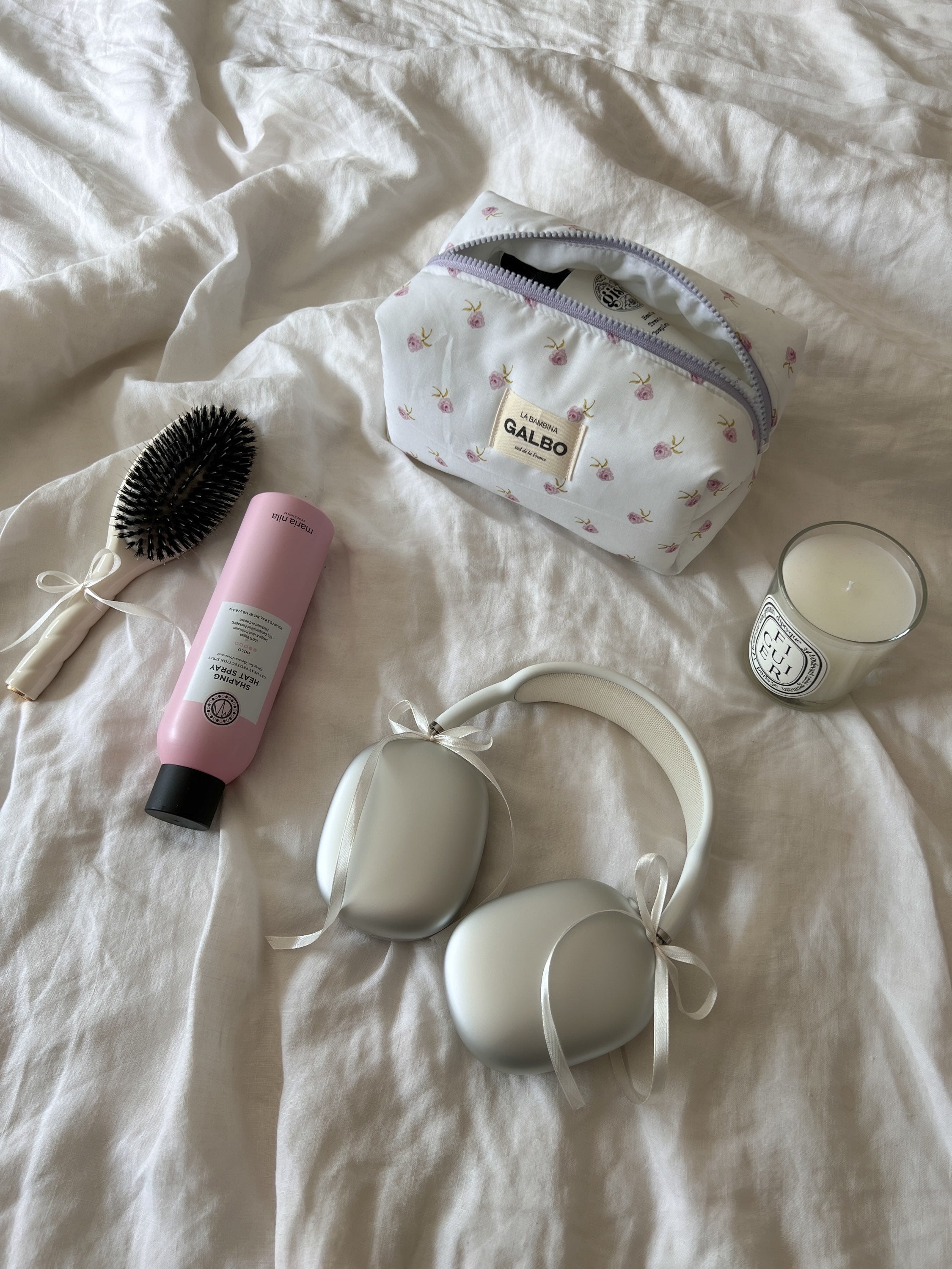 LA BAMBINA - matelassée fleurs mauves 🌷