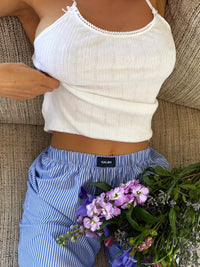 Le Débardeur Pointelle Galbo - Soft White