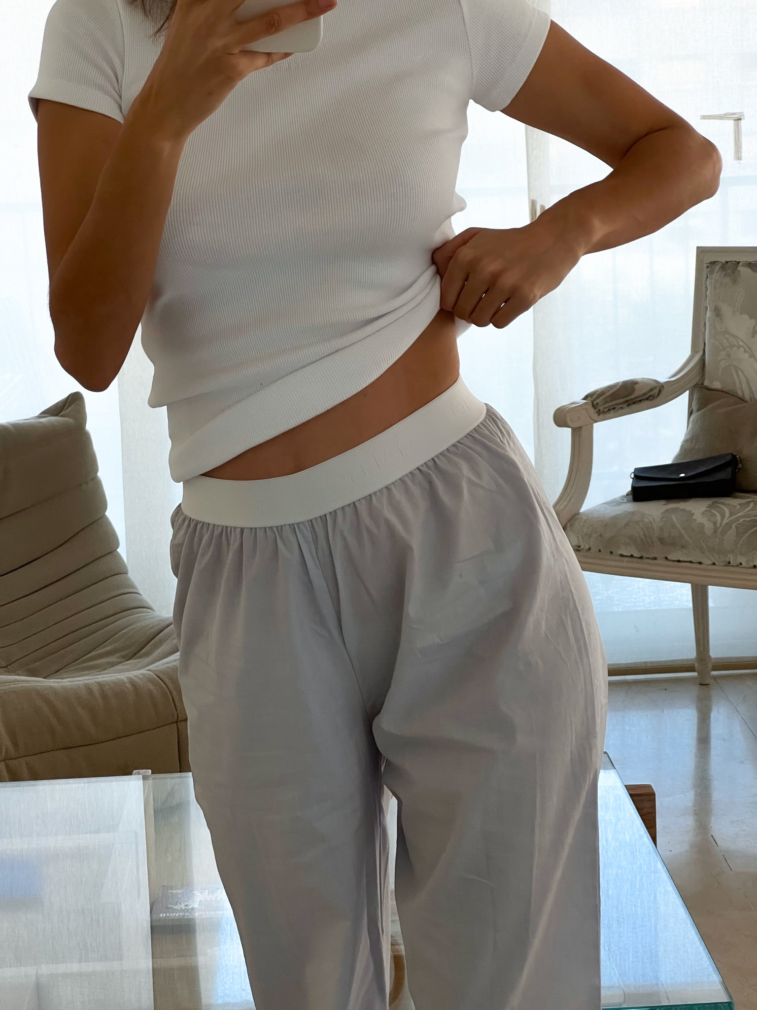Le Pantalon Galbo gris UNI