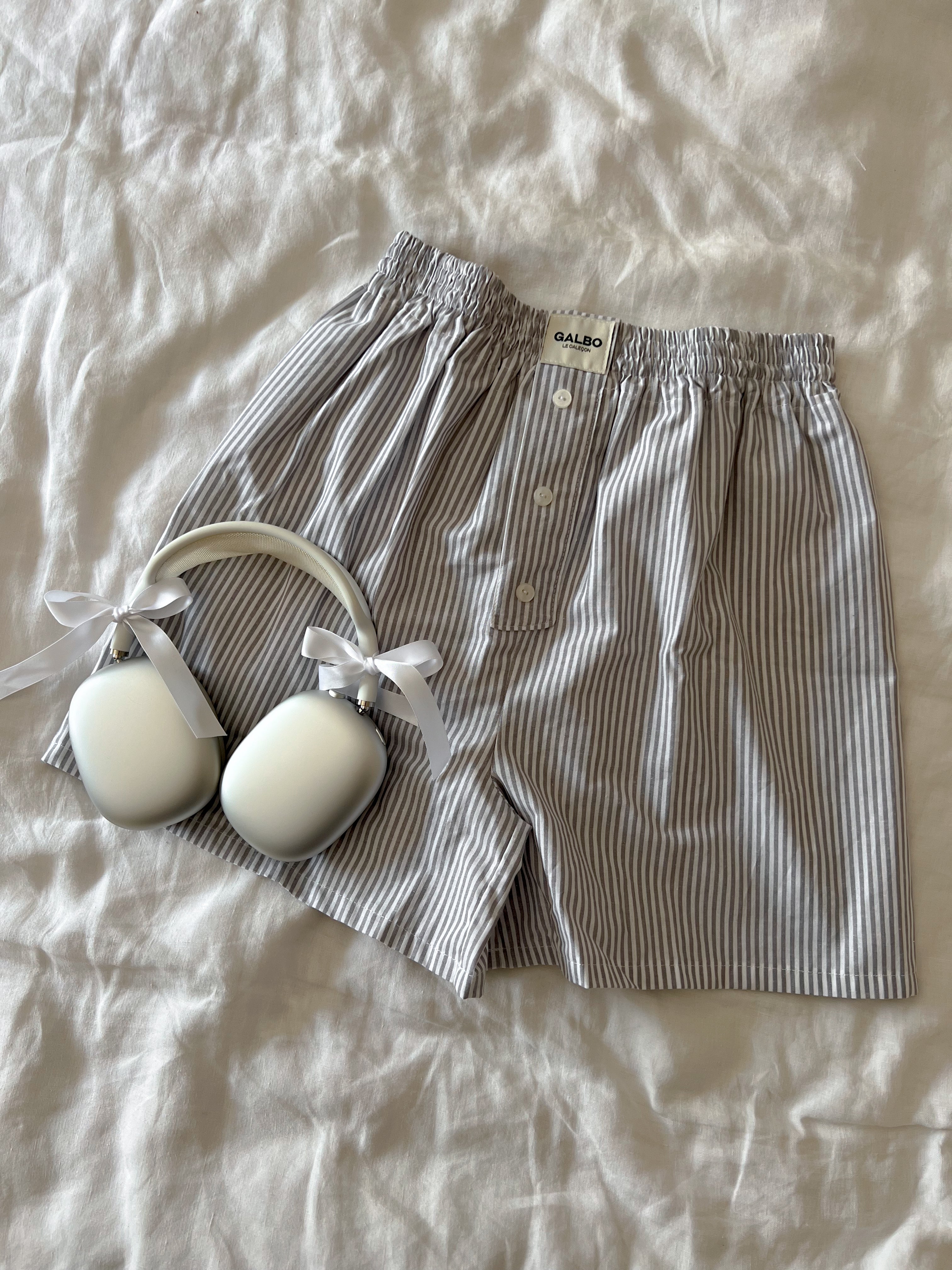 Caleçon Calvi RAYURES Vintage Gray 🐰