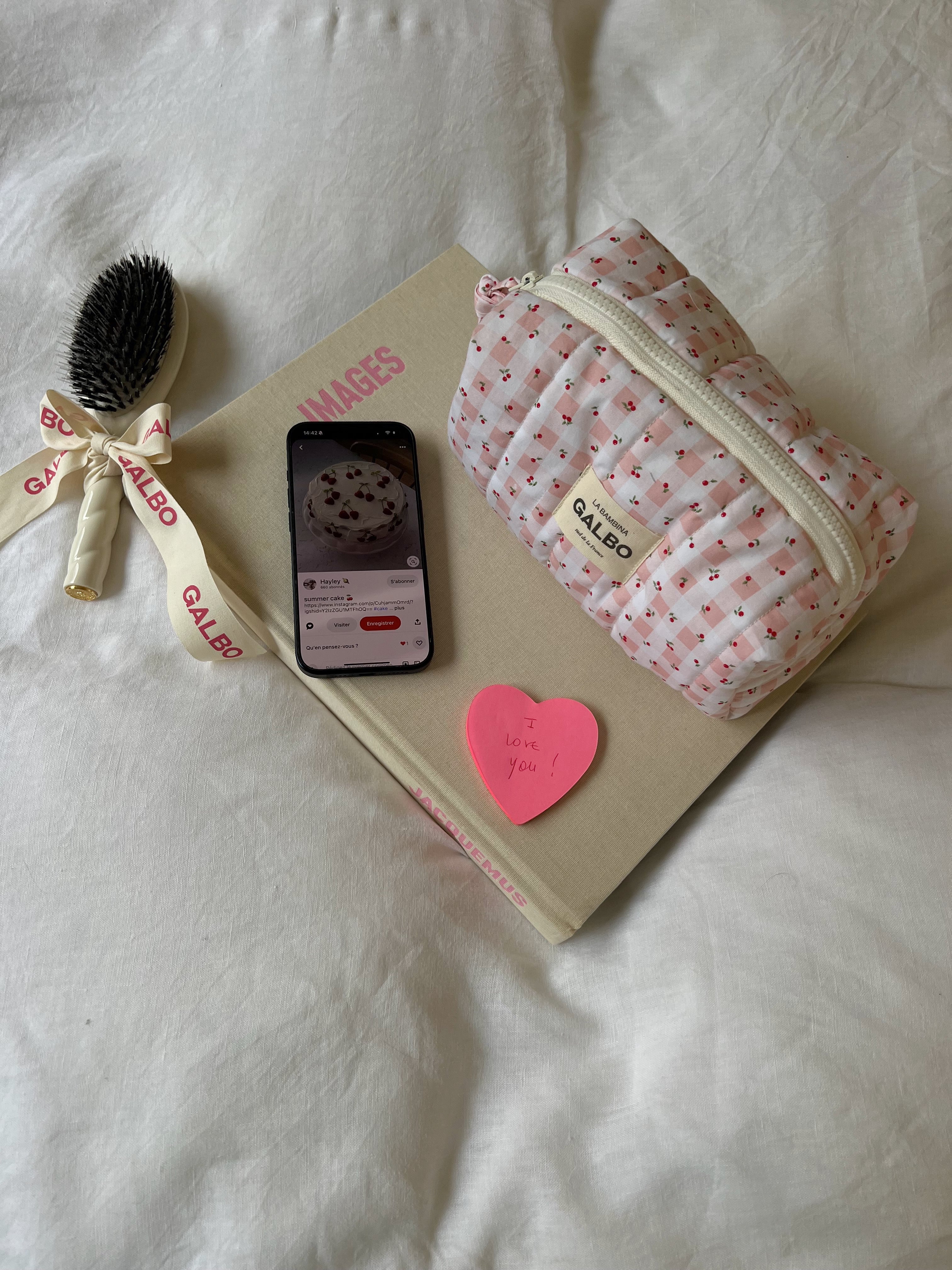 LA BAMBINA - matelassée Vichy & Cerises