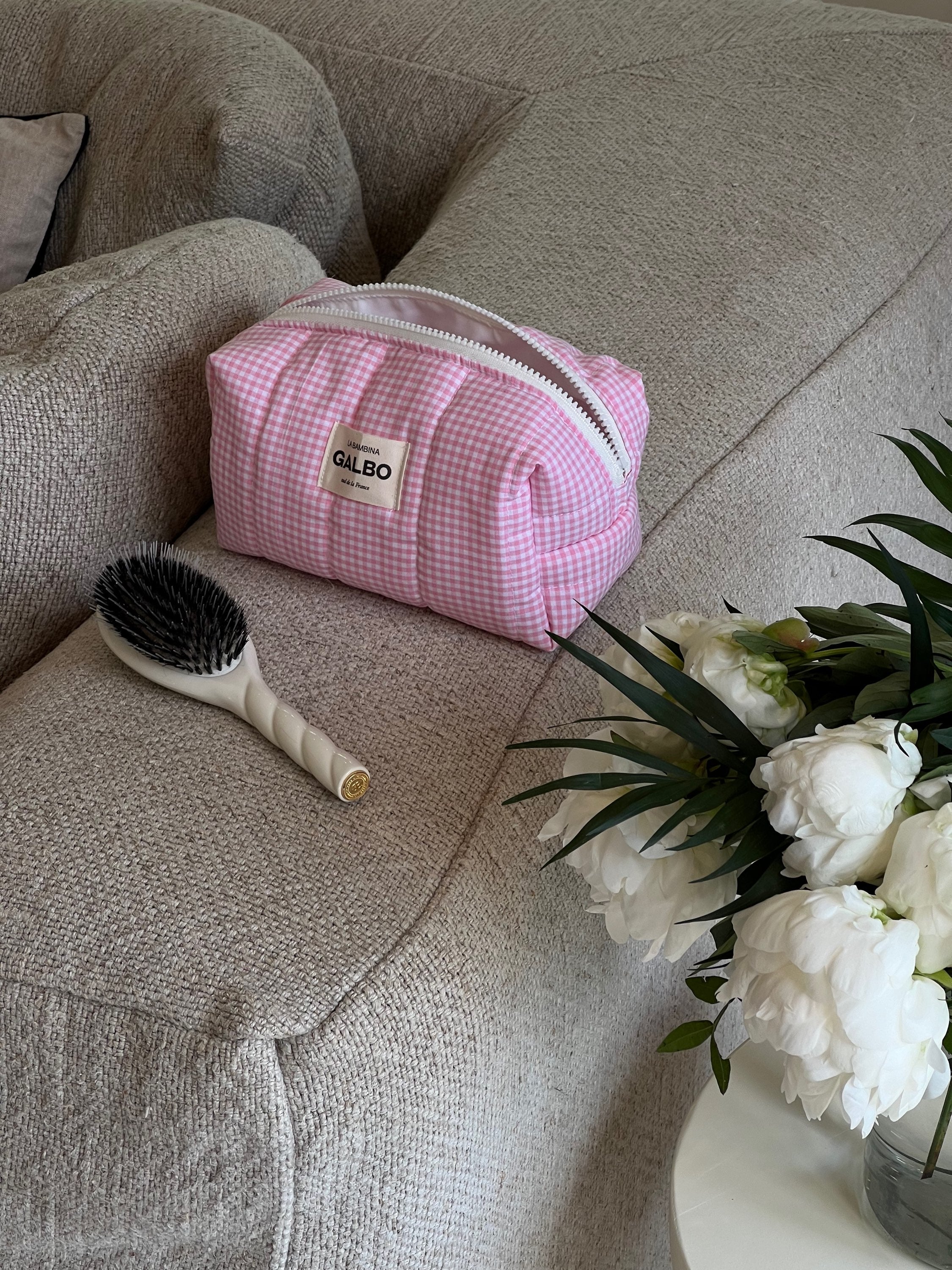 LA BAMBINA - matelassée VICHY Candy Pink 🌸