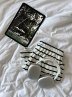 Short Pampelonne éponge rayures marine/blanc