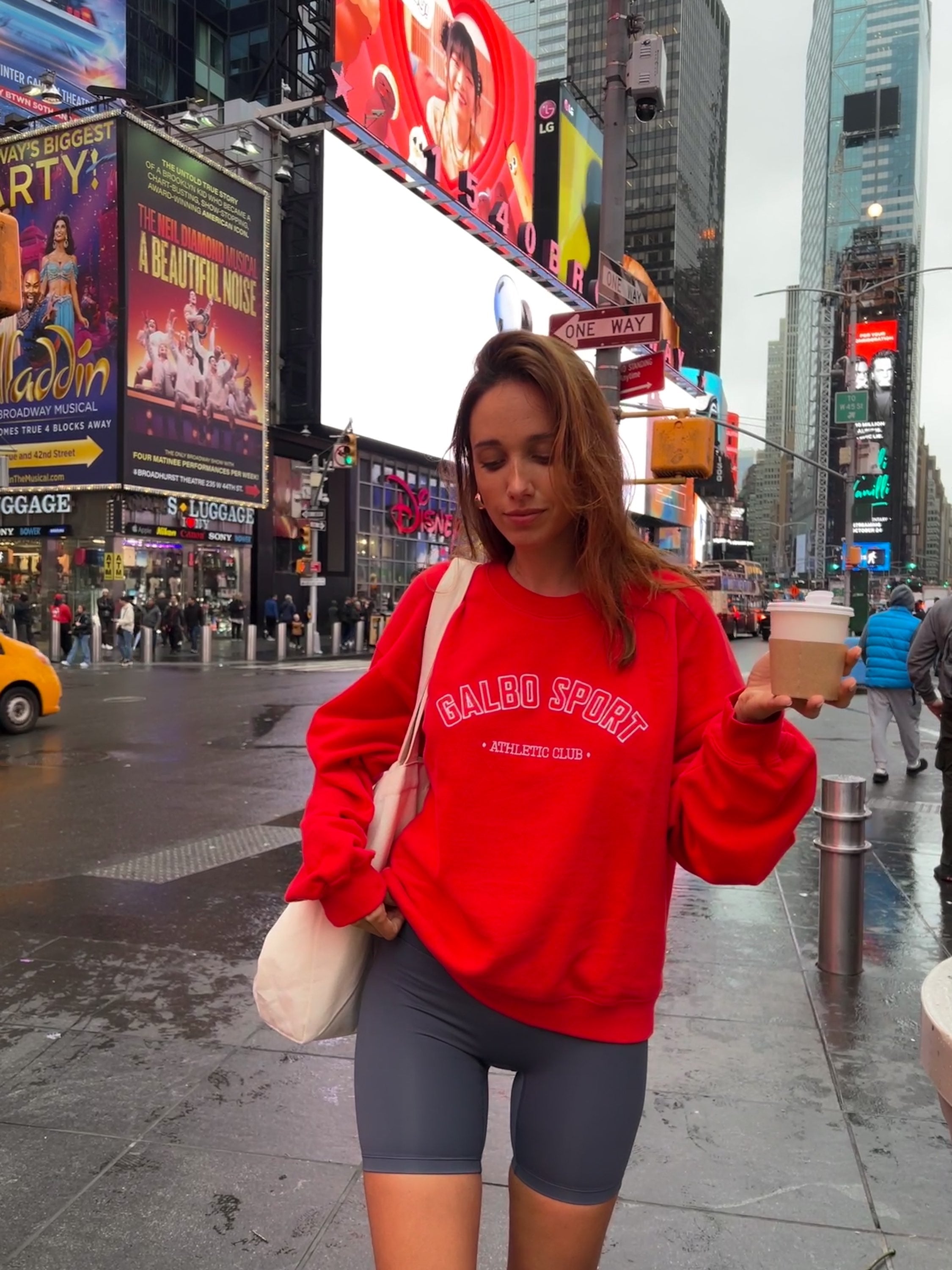 Le Sweat oversize Galbo Sport - Poppy 🍒